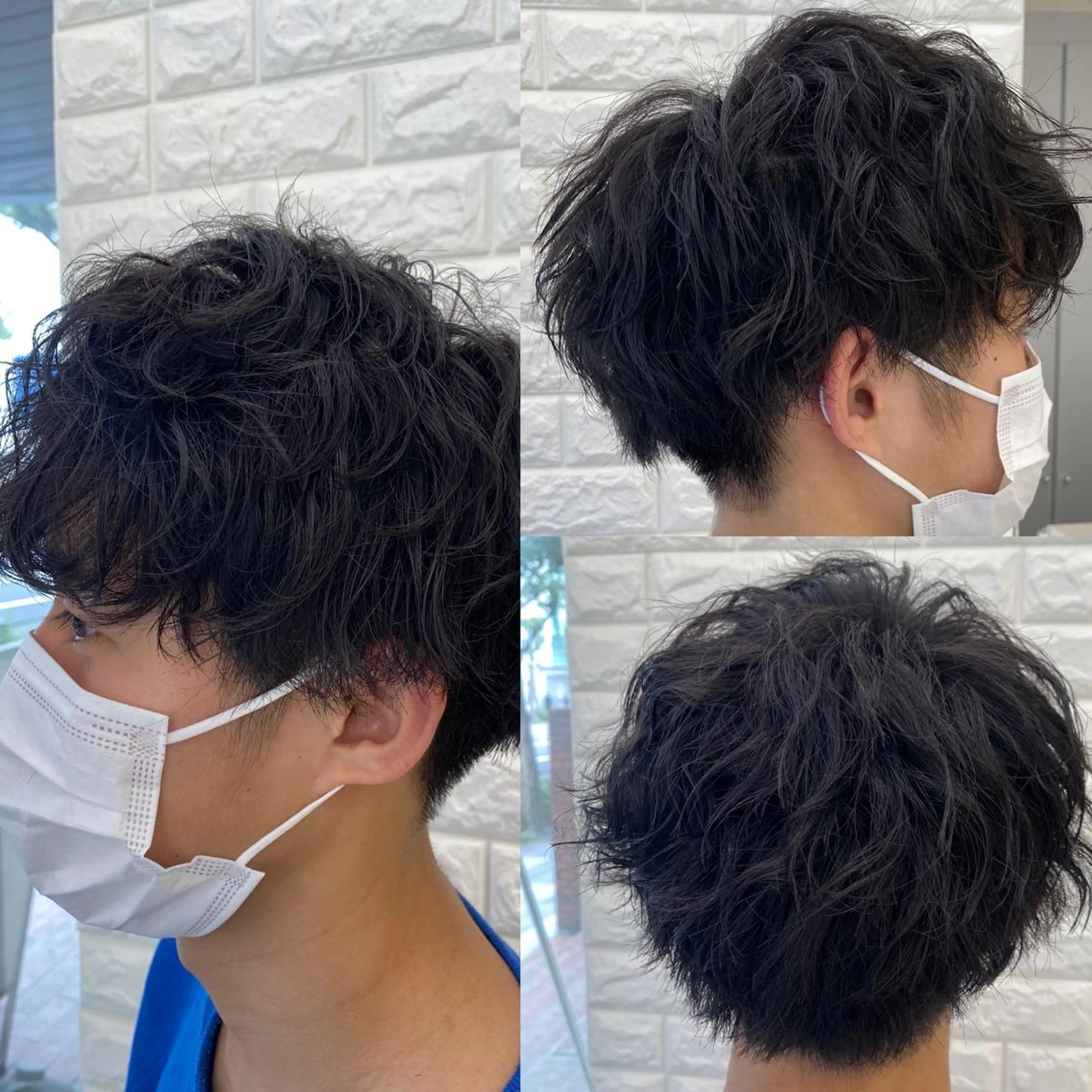パーマ 韓国ヘア レイヤーカットのヘアスタイル