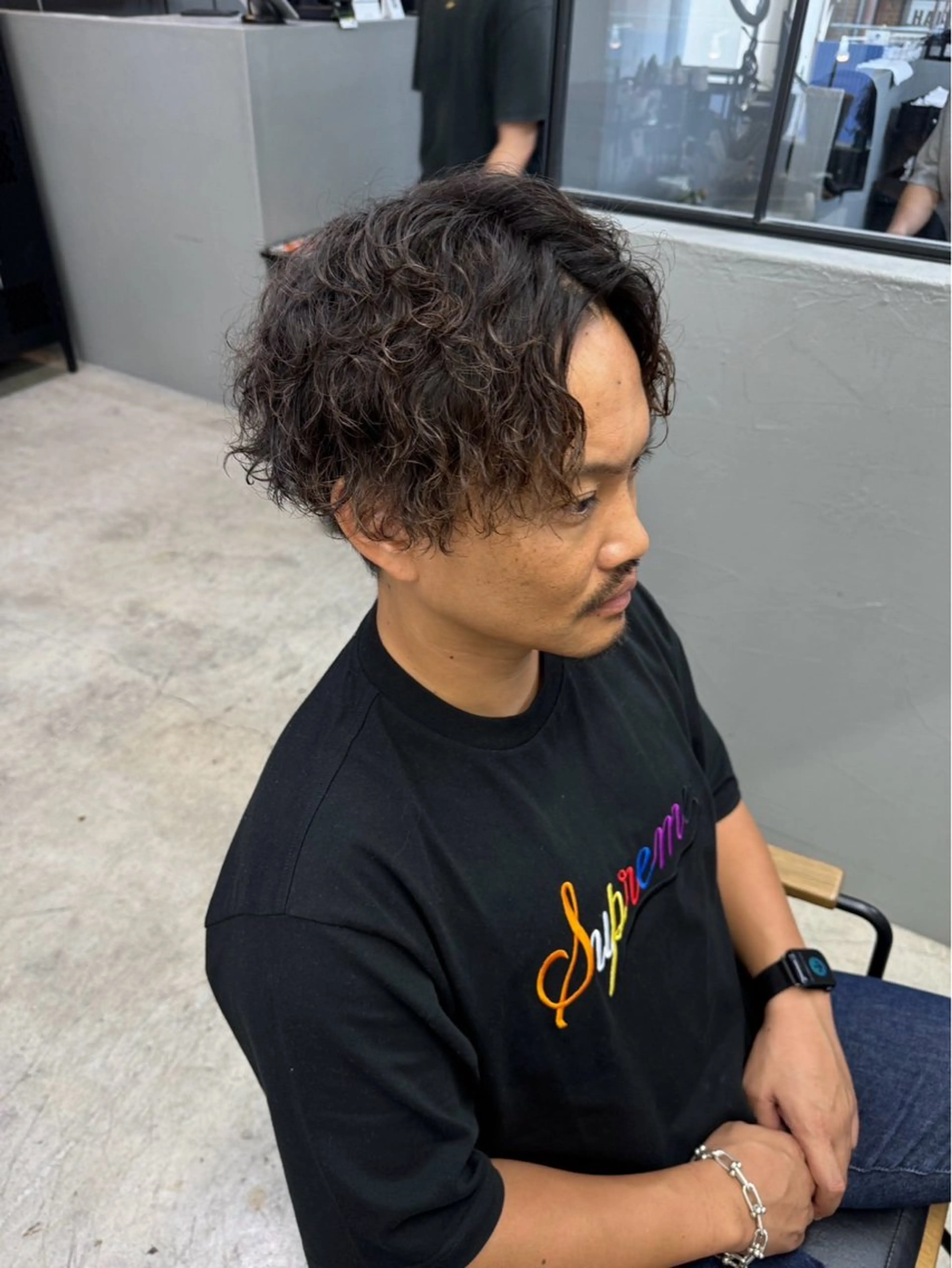 ショート パーマ メンズ カット パーマ メンズ専門サロン wokeのヘアスタイル