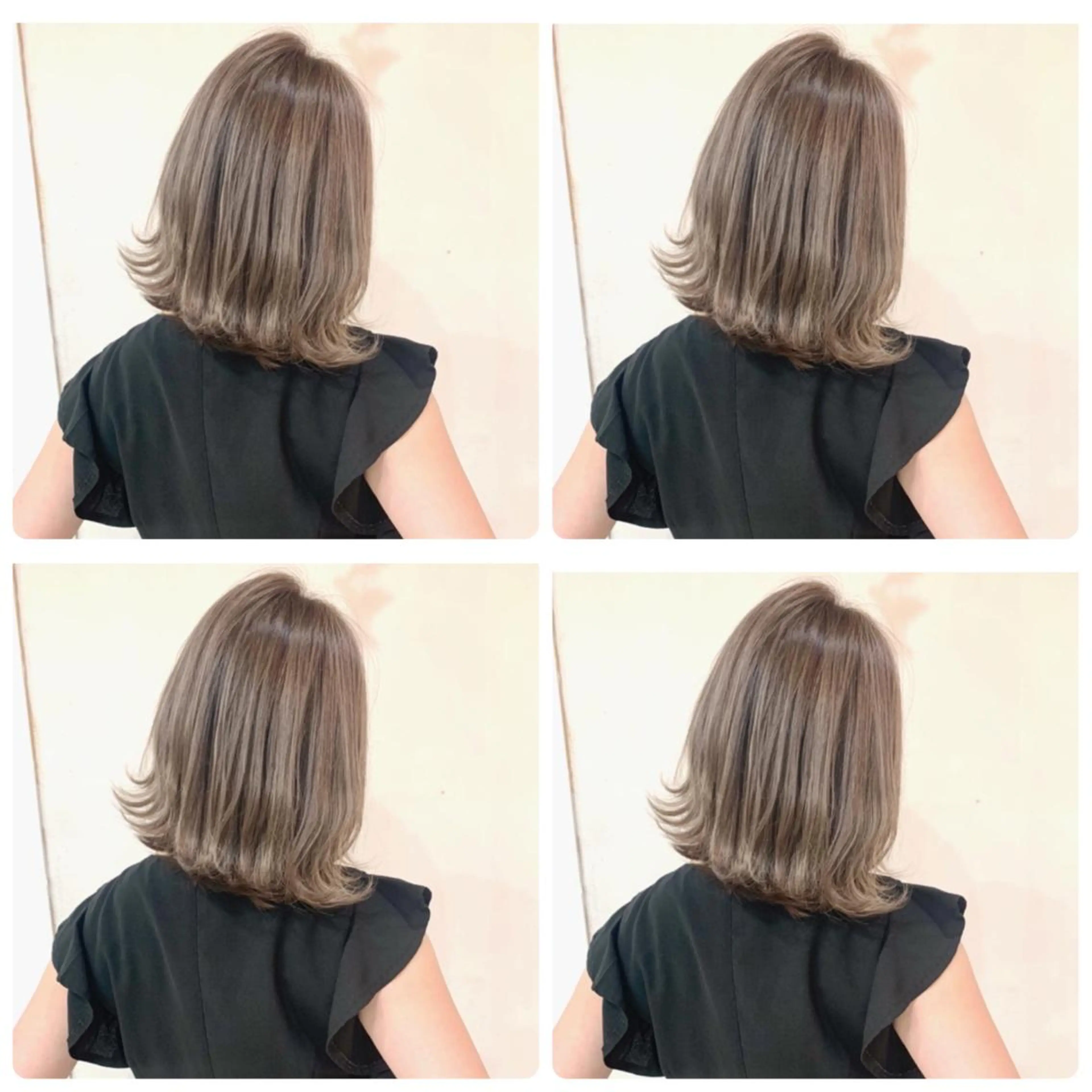 ミディアム カラー カット ヘアカラー 京都大人女性ショート 徒歩1分/秋山のヘアスタイル