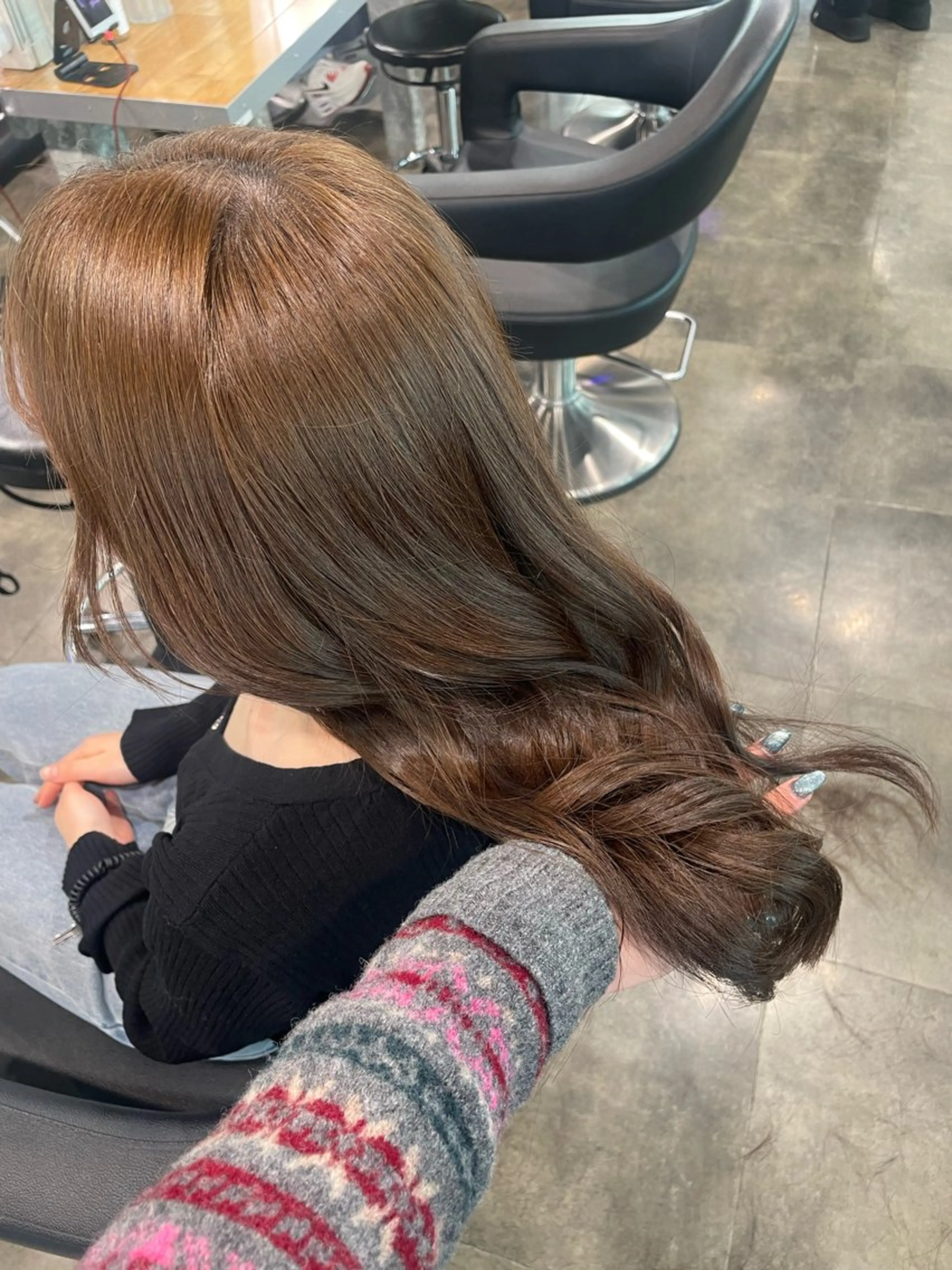 ロング ヘアカラー ヘッドスパ ヘアセット ハイトーン 横浜💞ミオのヘアスタイル