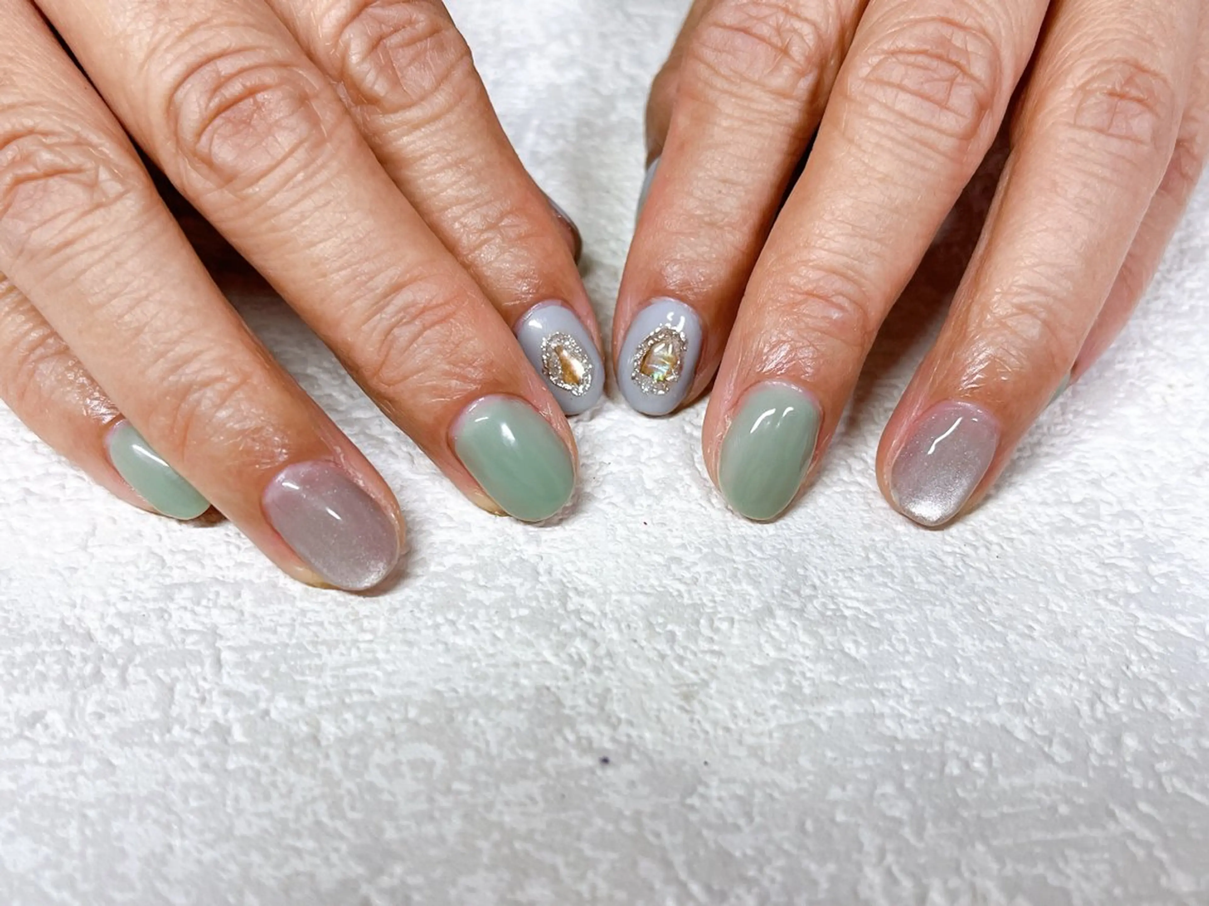 ネイル ジェルネイル 韓国ネイル メンズネイル ワンカラーネイル パラジェル ハンドネイル Mogu nail 二子玉川のネイルデザイン