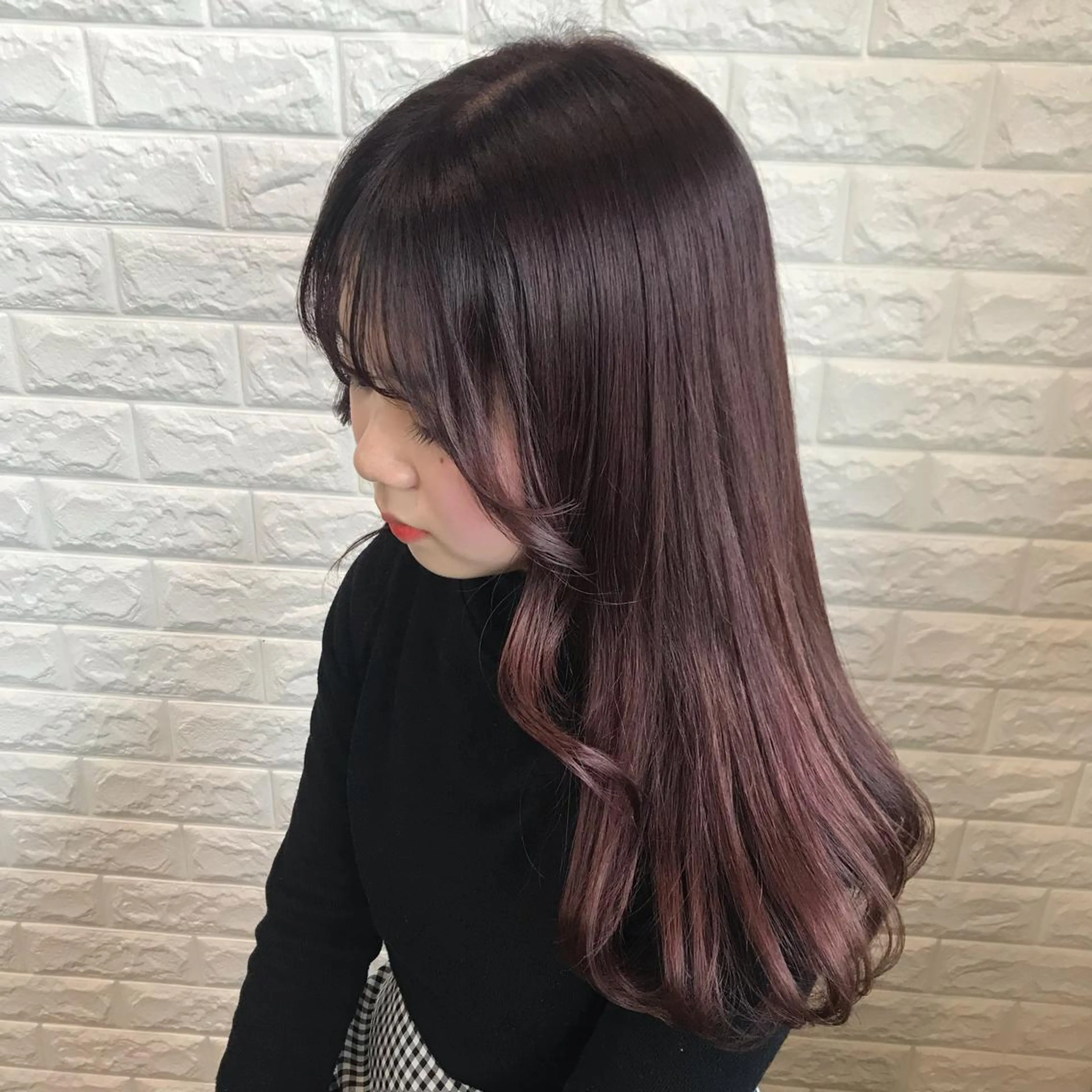 ロング カラー ヘアアレンジ knock【ノック】所属・烏丸韓国ヘア🇰🇷 ayaka🎀のヘアスタイル