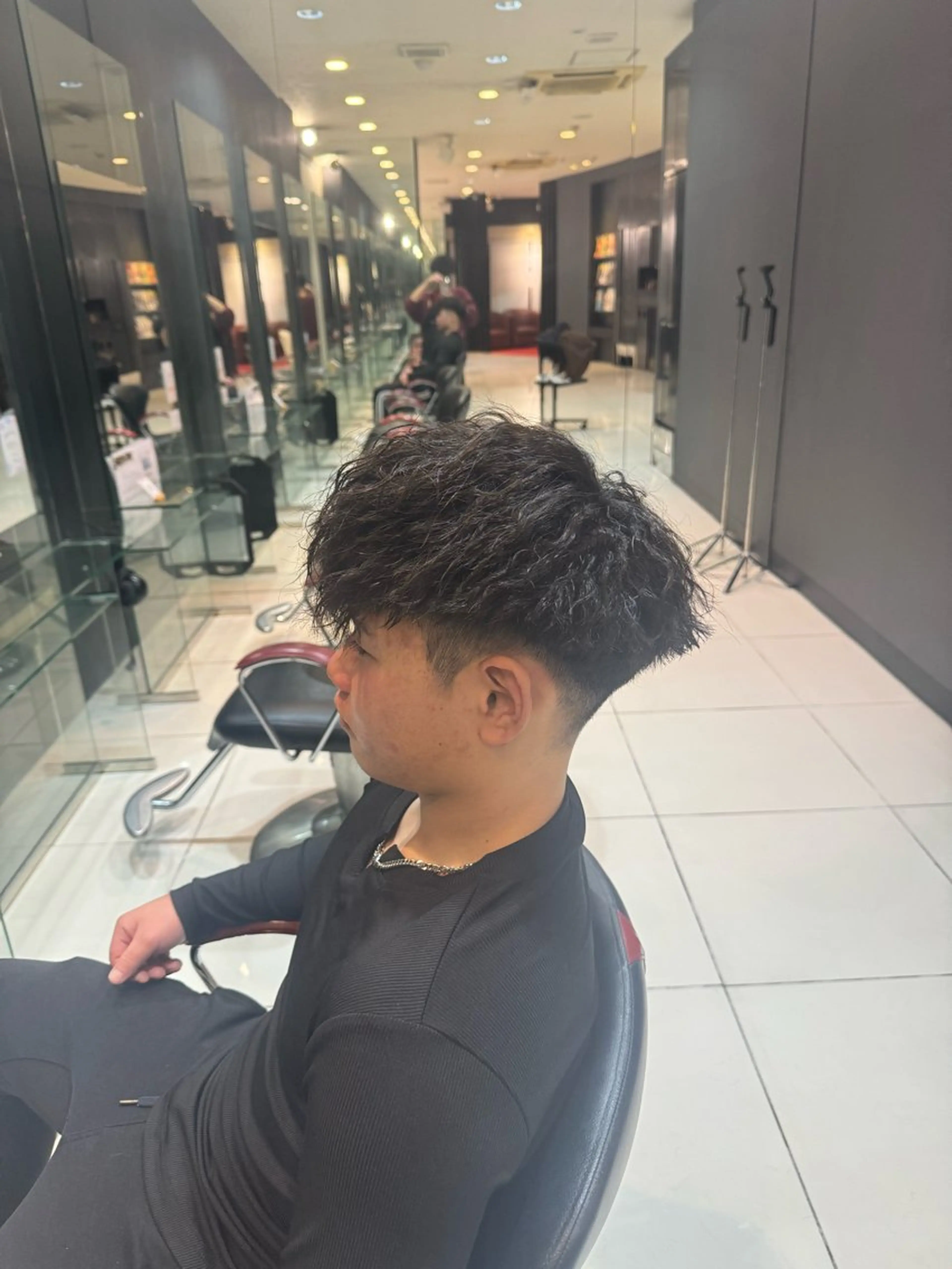 メンズ カット パーマ 水谷 亮太のヘアスタイル