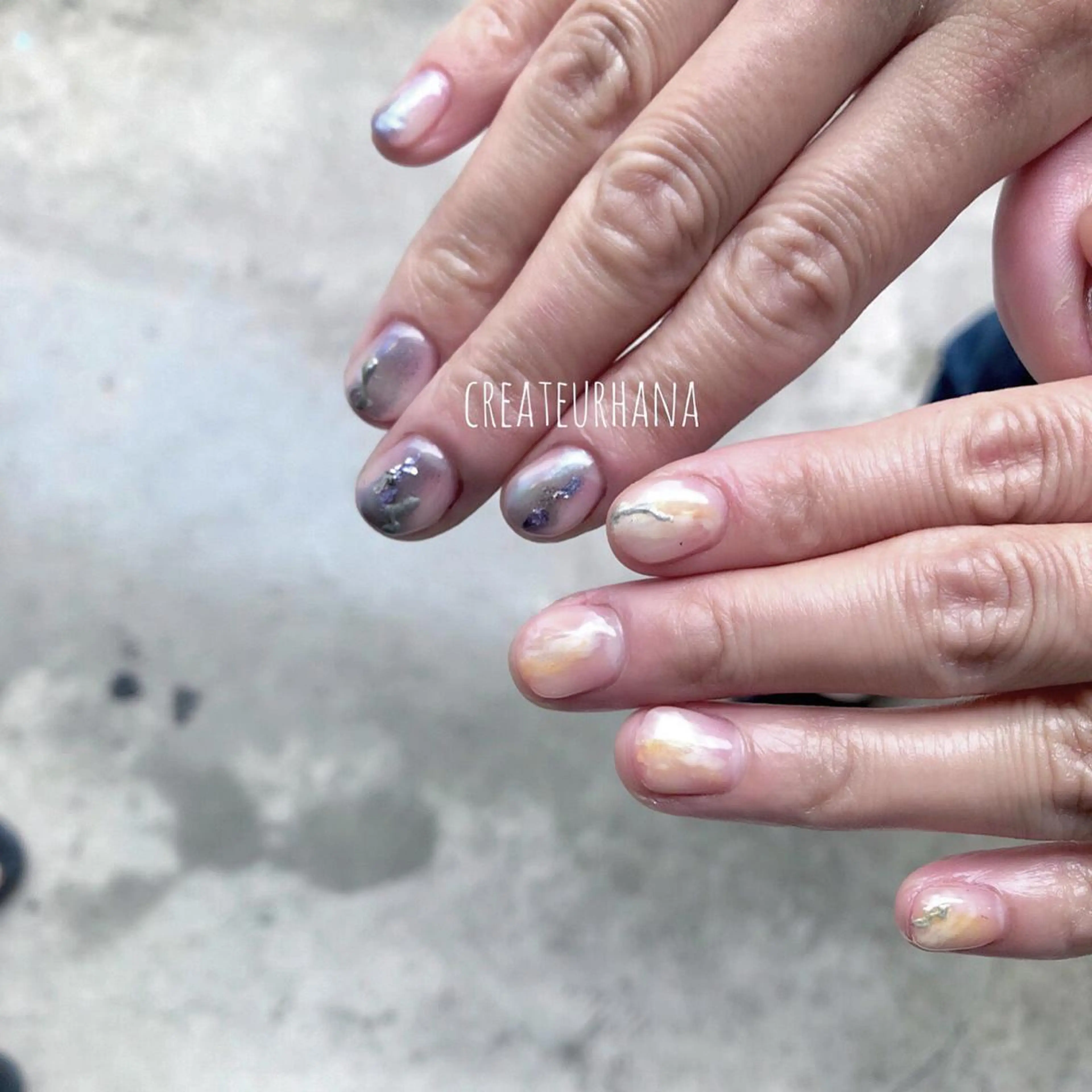 ネイル クレアトゥール華 都賀店所属・三橋 結菜のネイルデザイン