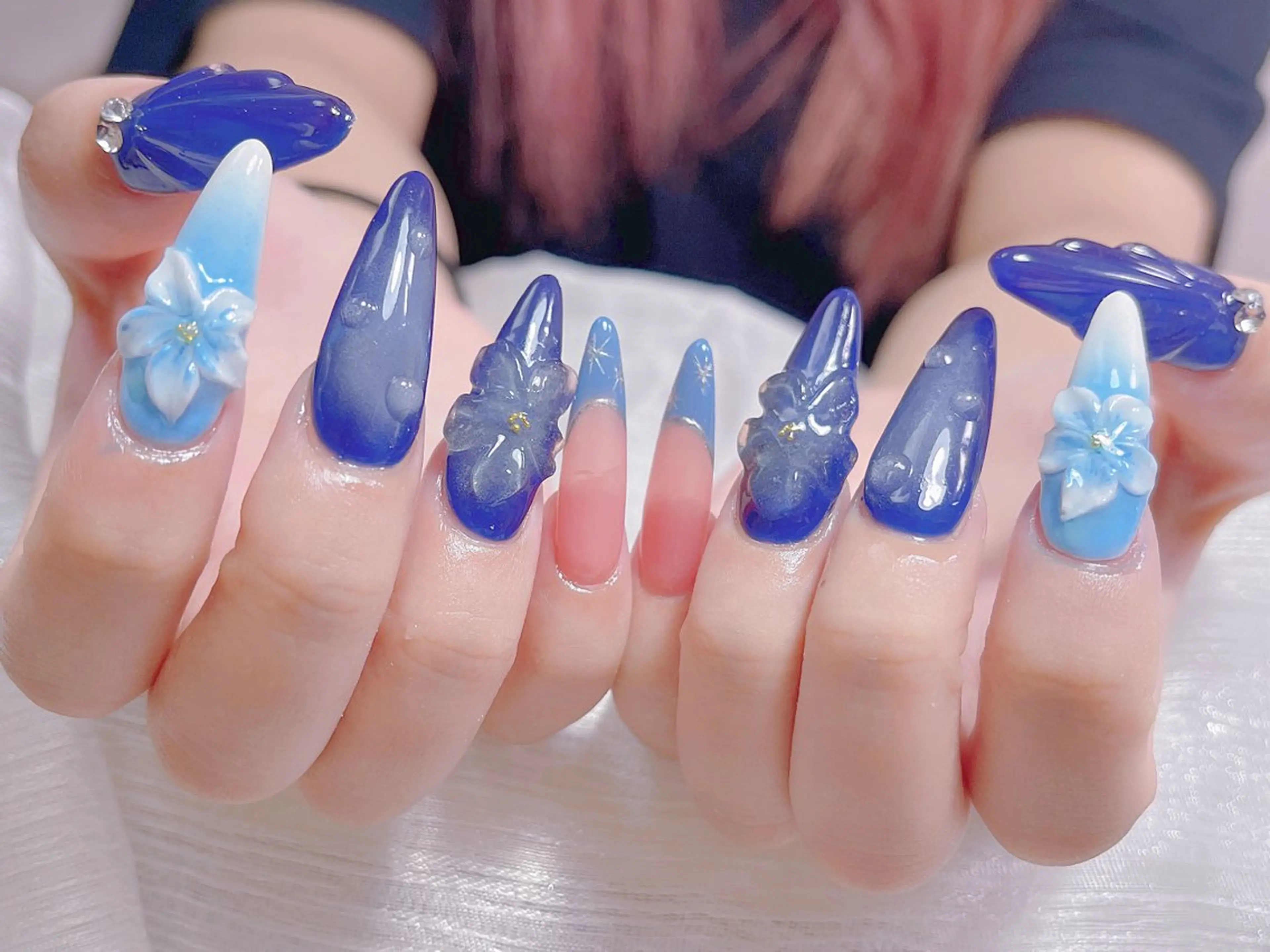 ネイル ハンドネイル 🎀ネイルサロン エクラYUI🎀のネイルデザイン