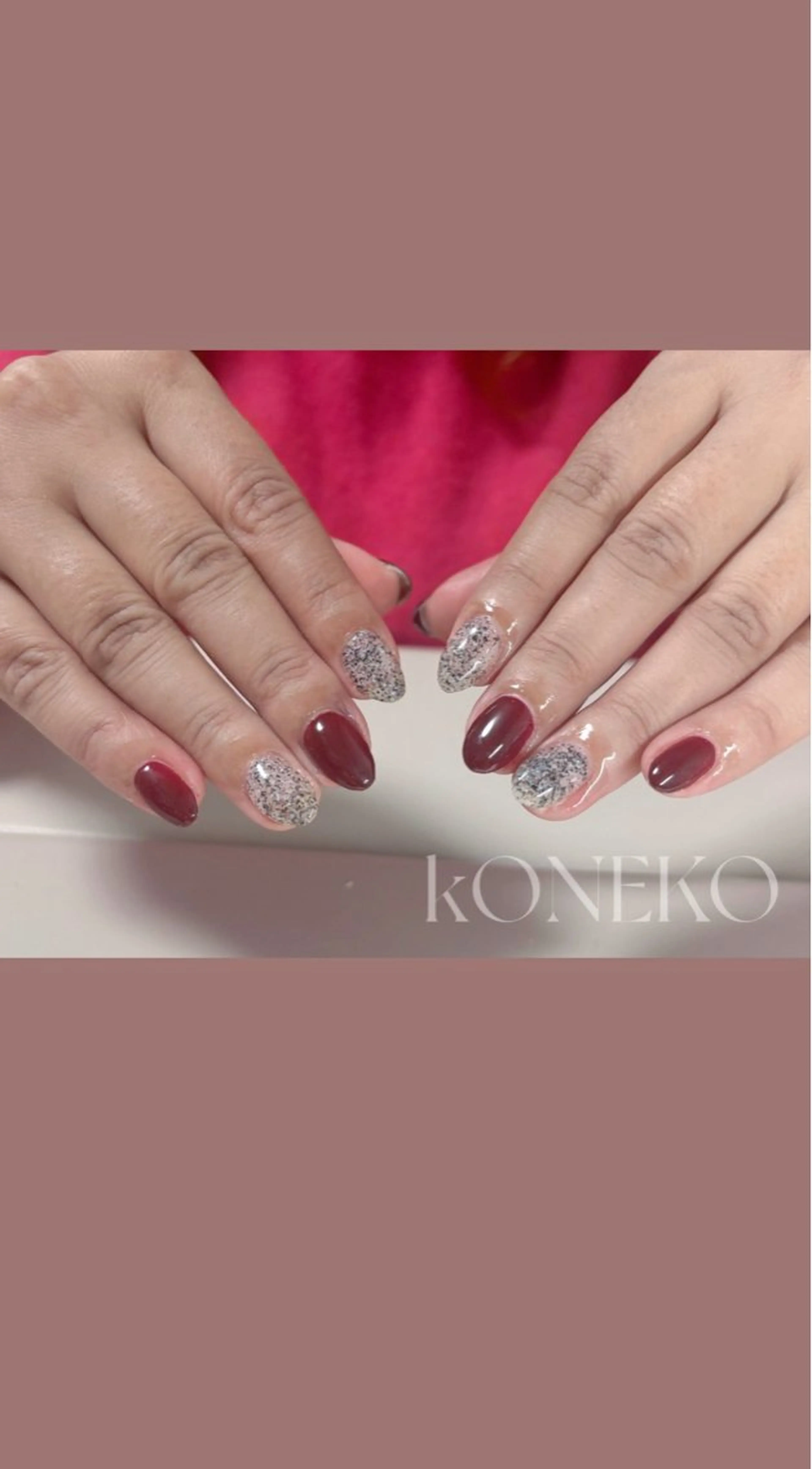 ネイル ハンドネイル コネコネイルサロン モデル用のネイルデザイン