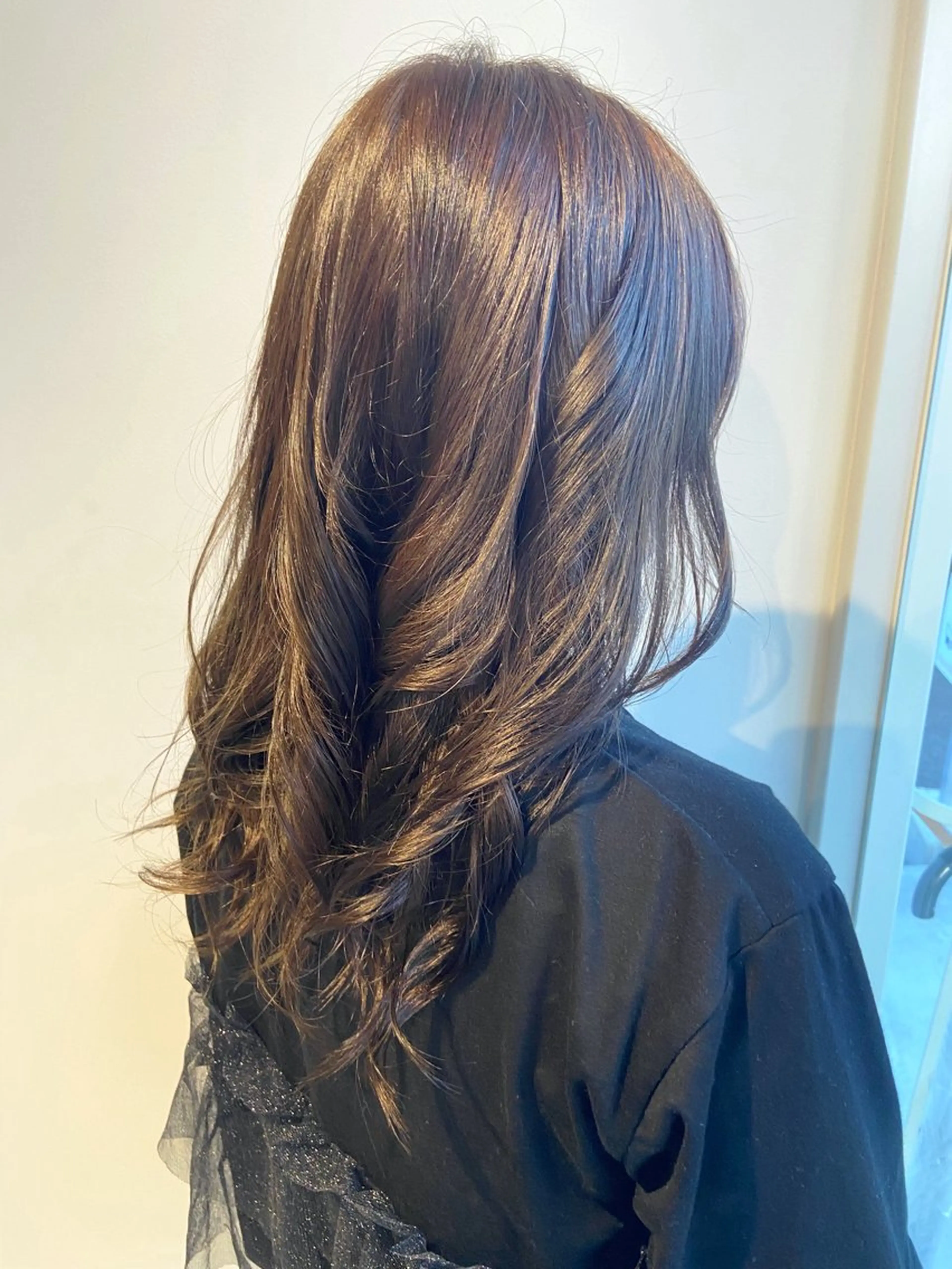 ロング カラー オリーブカラー 🎀安藤 綾伽のヘアスタイル