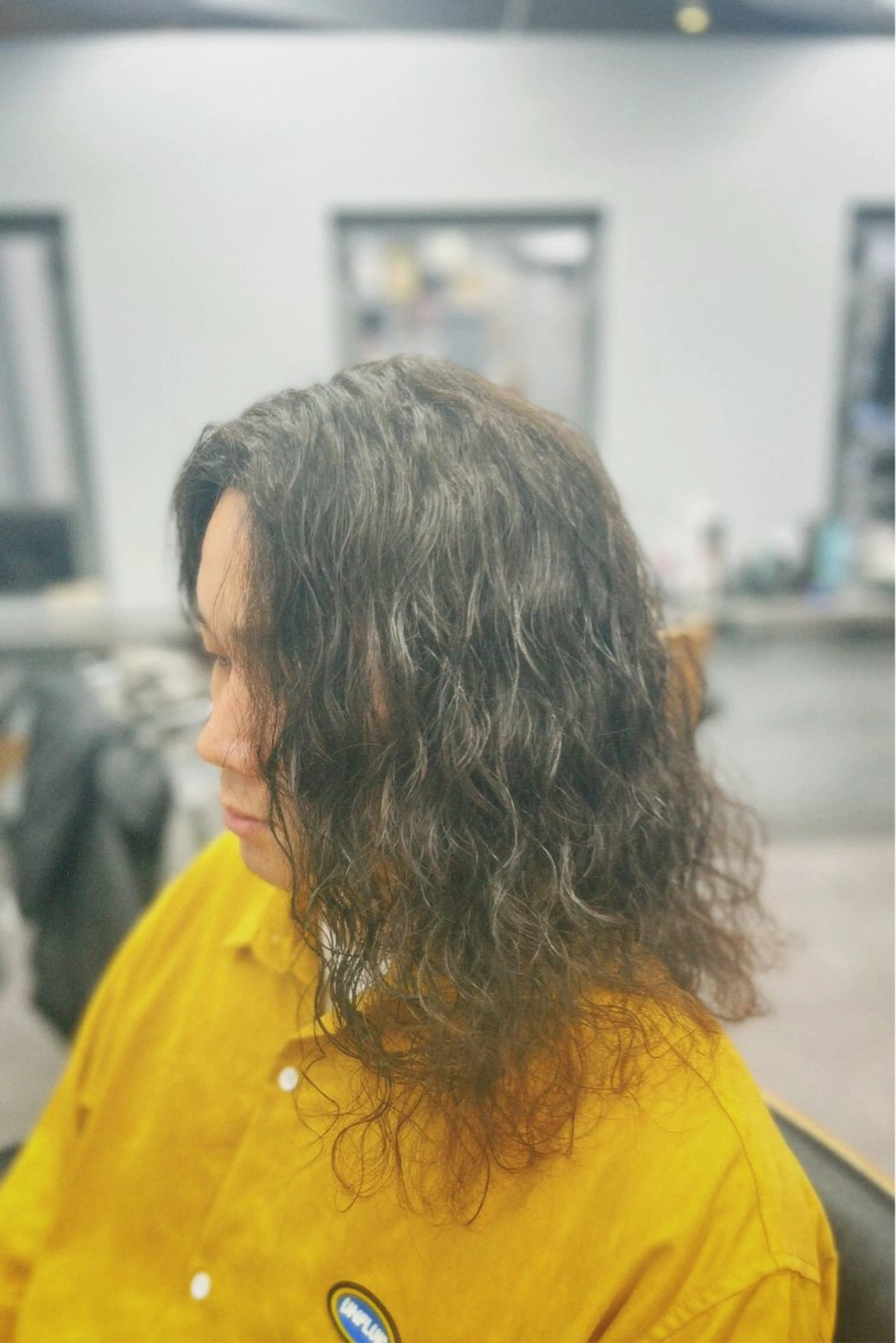 ロング パーマ メンズ センターパート フェードカット マッシュ メンズパーマ メンズツイストパーマ icon Blue所属・池袋メンズパーマ フェード純平のヘアスタイル