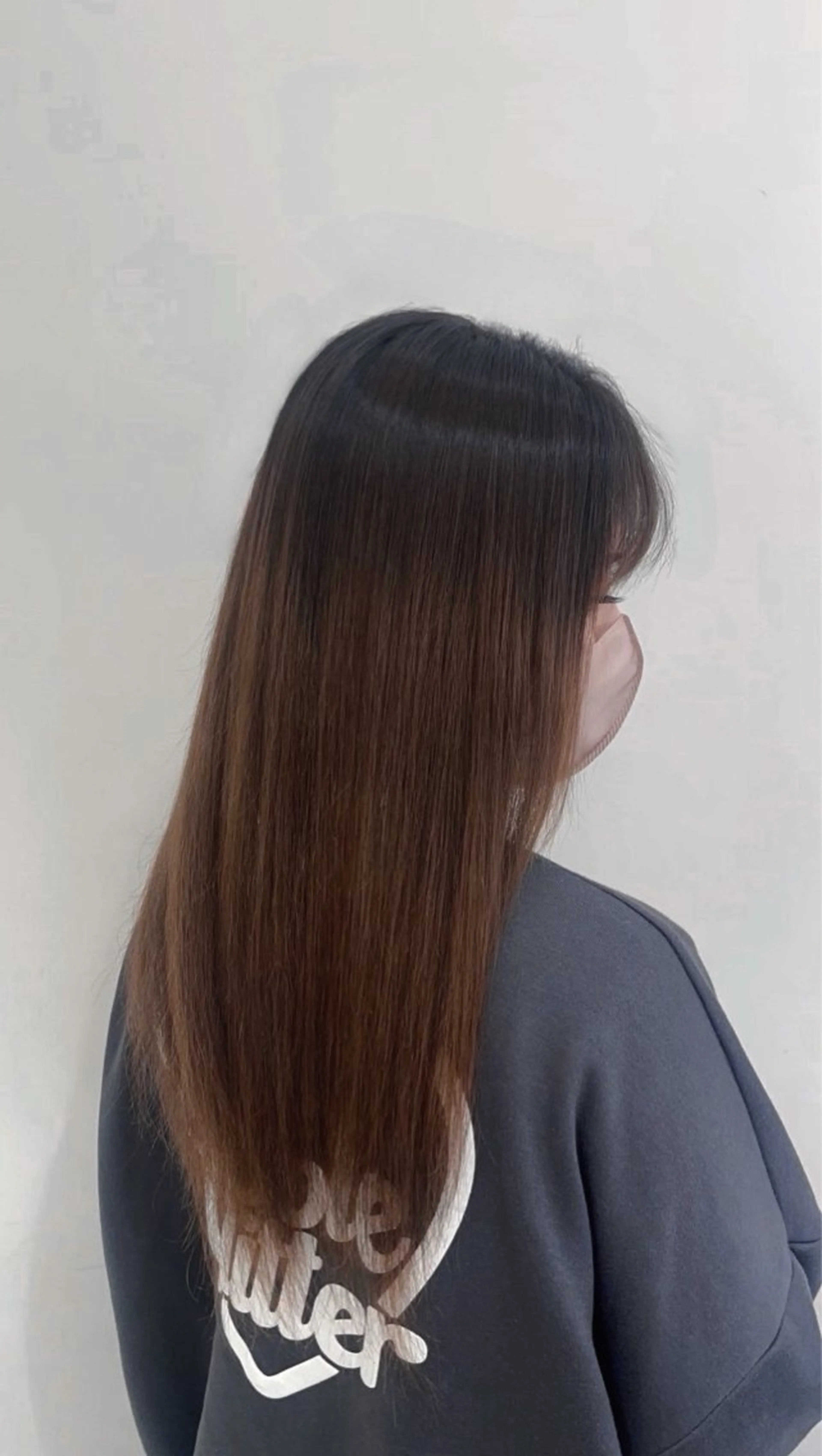 ロング 髪質改善 縮毛矯正 💖大人韓国ヘア💖 韓国艶カラー【銀座】のヘアスタイル