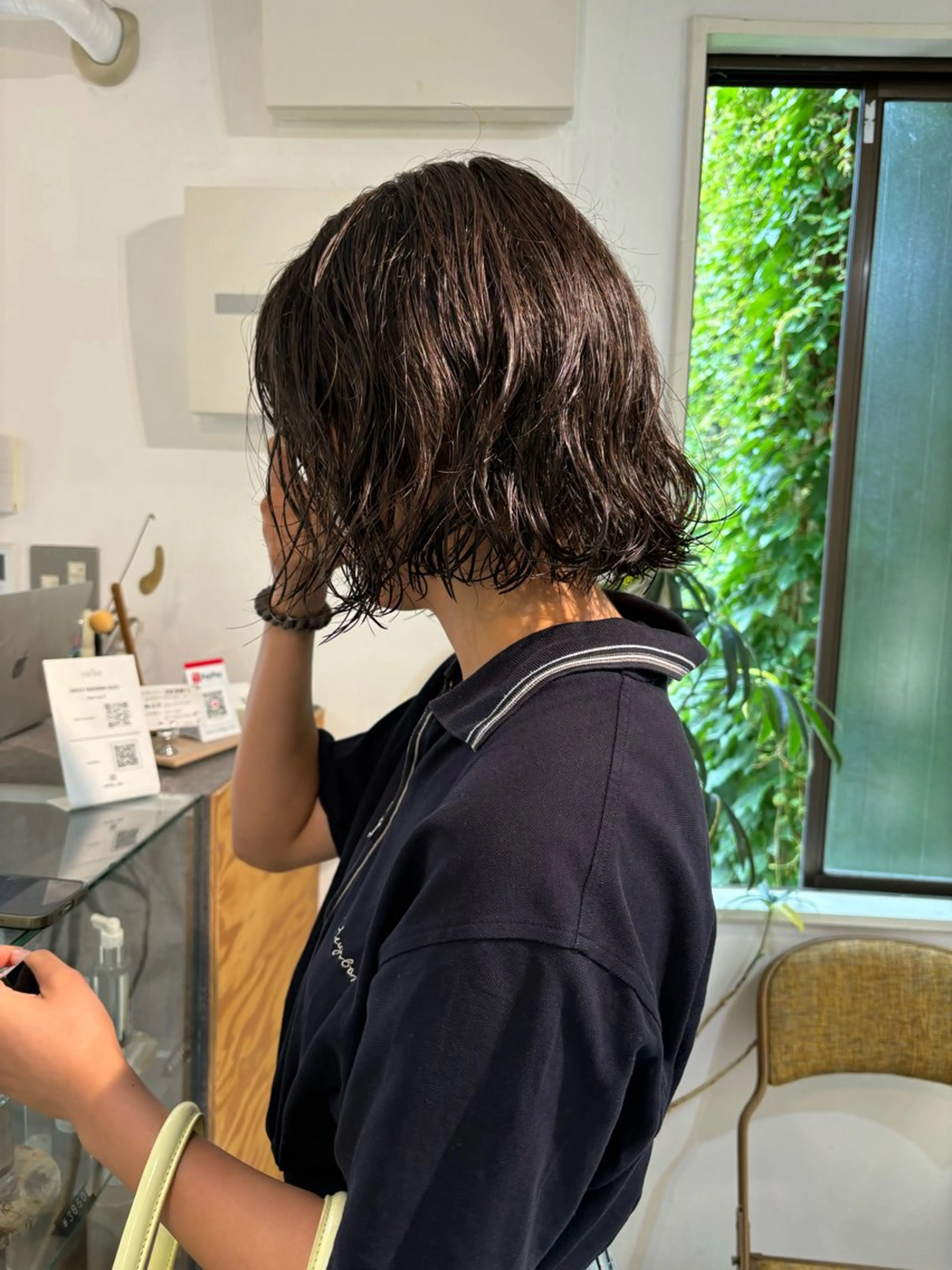 ミディアム パーマ カット パーマ sakura🌸 レイヤー/韓国ヘアのヘアスタイル