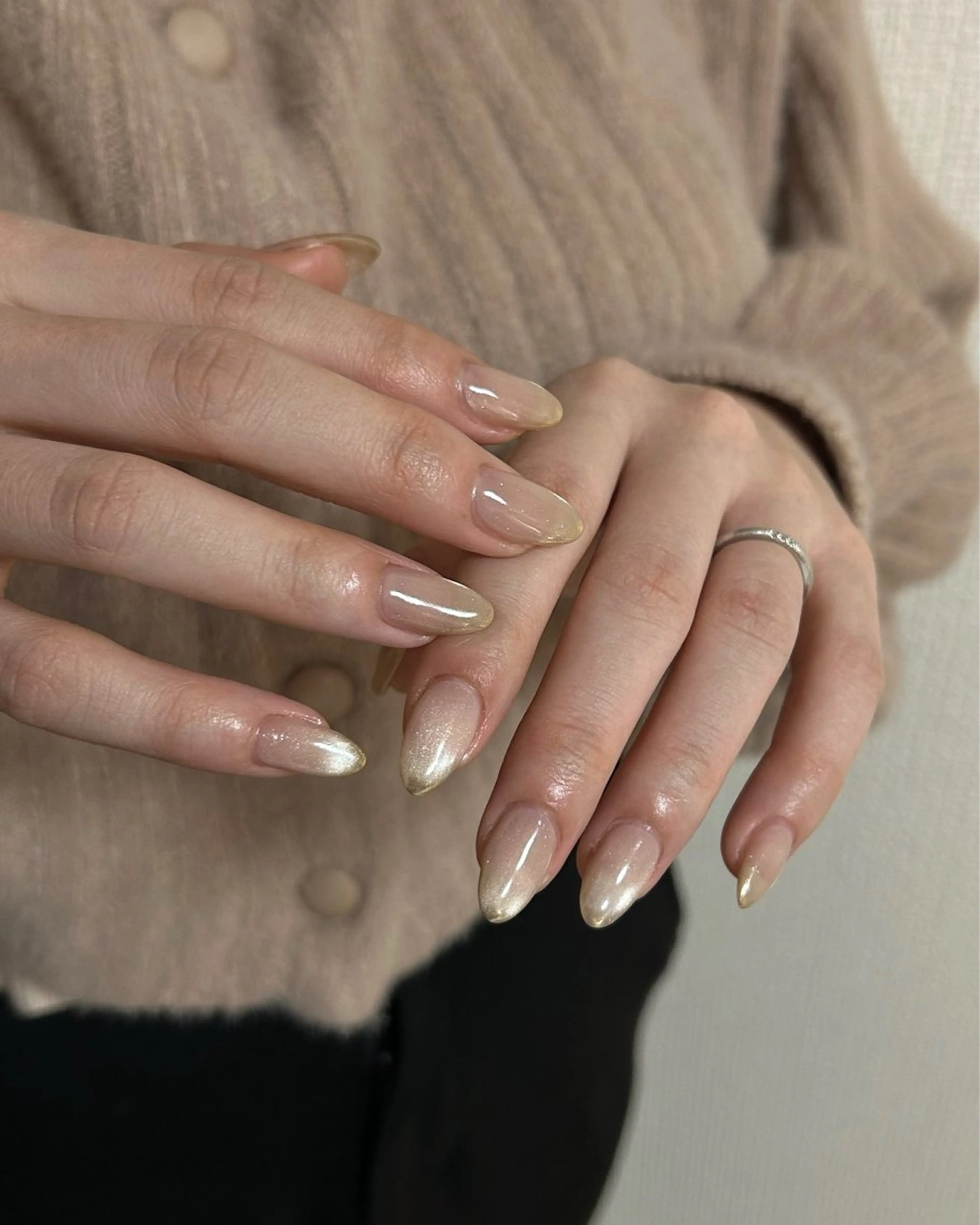 ネイル マグネットネイル ミラーネイル CLALA Yuri🩶のネイルデザイン