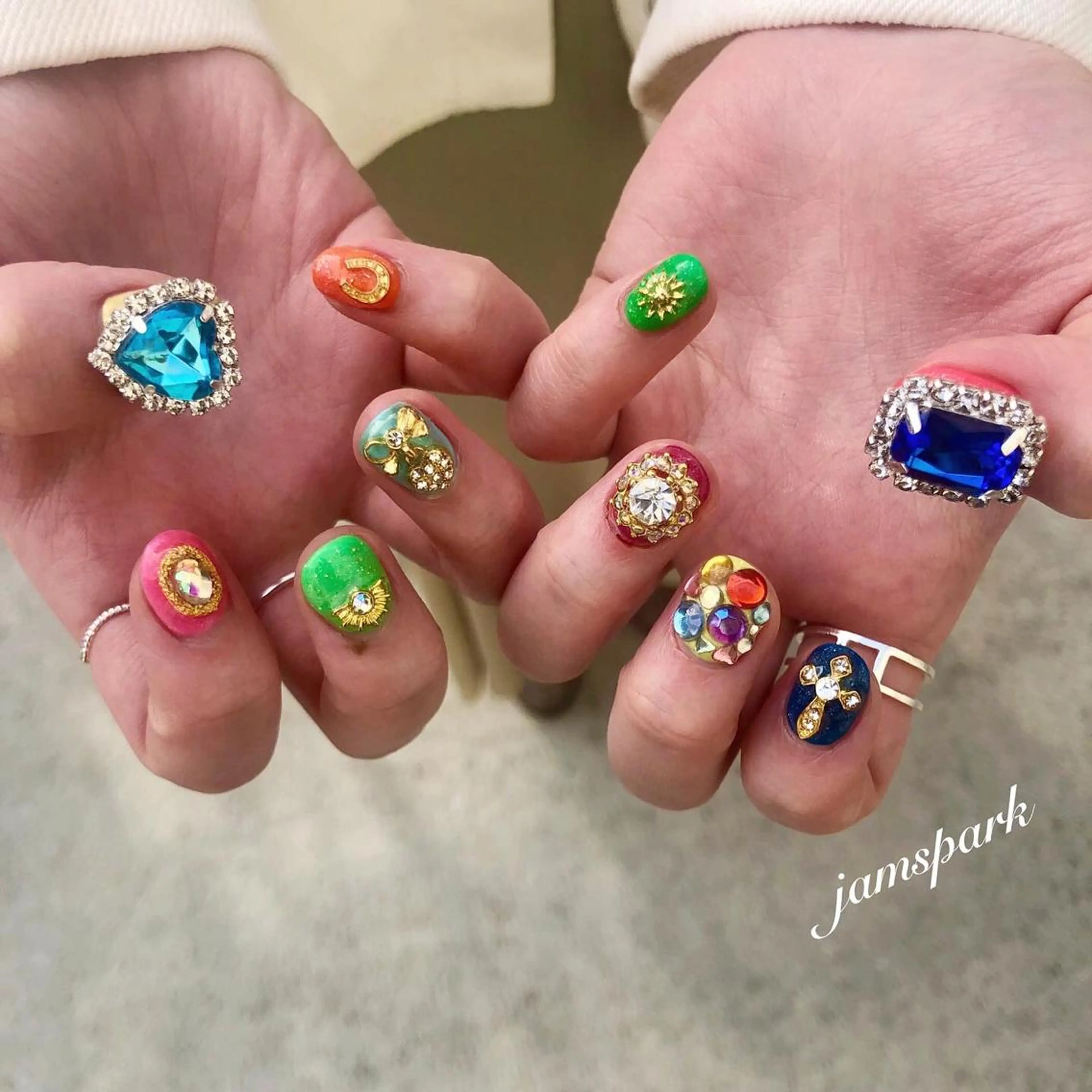 ネイル アートネイル ジェルネイル ハンドネイル jamspark ✨のネイルデザイン