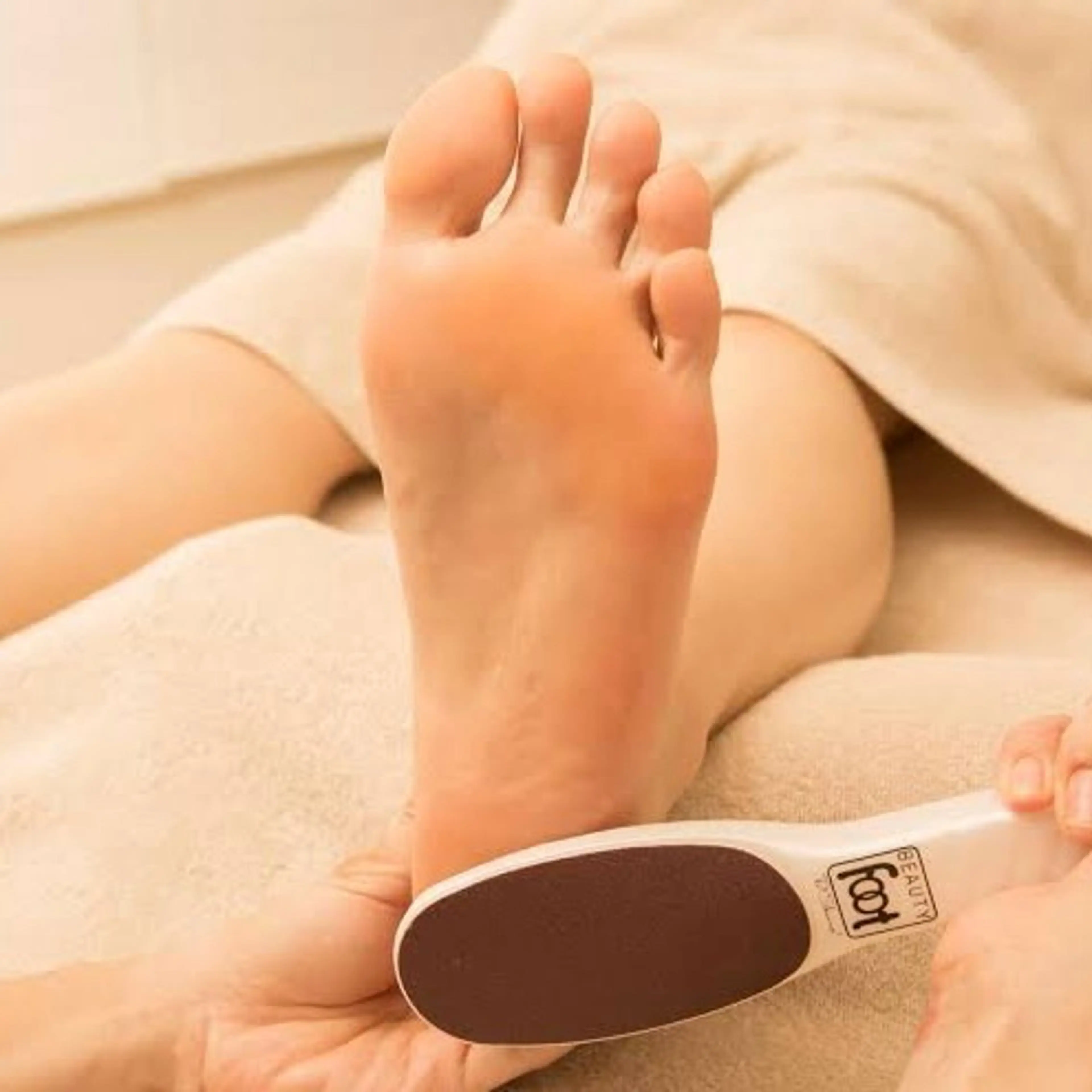 足裏の角質除去の写真