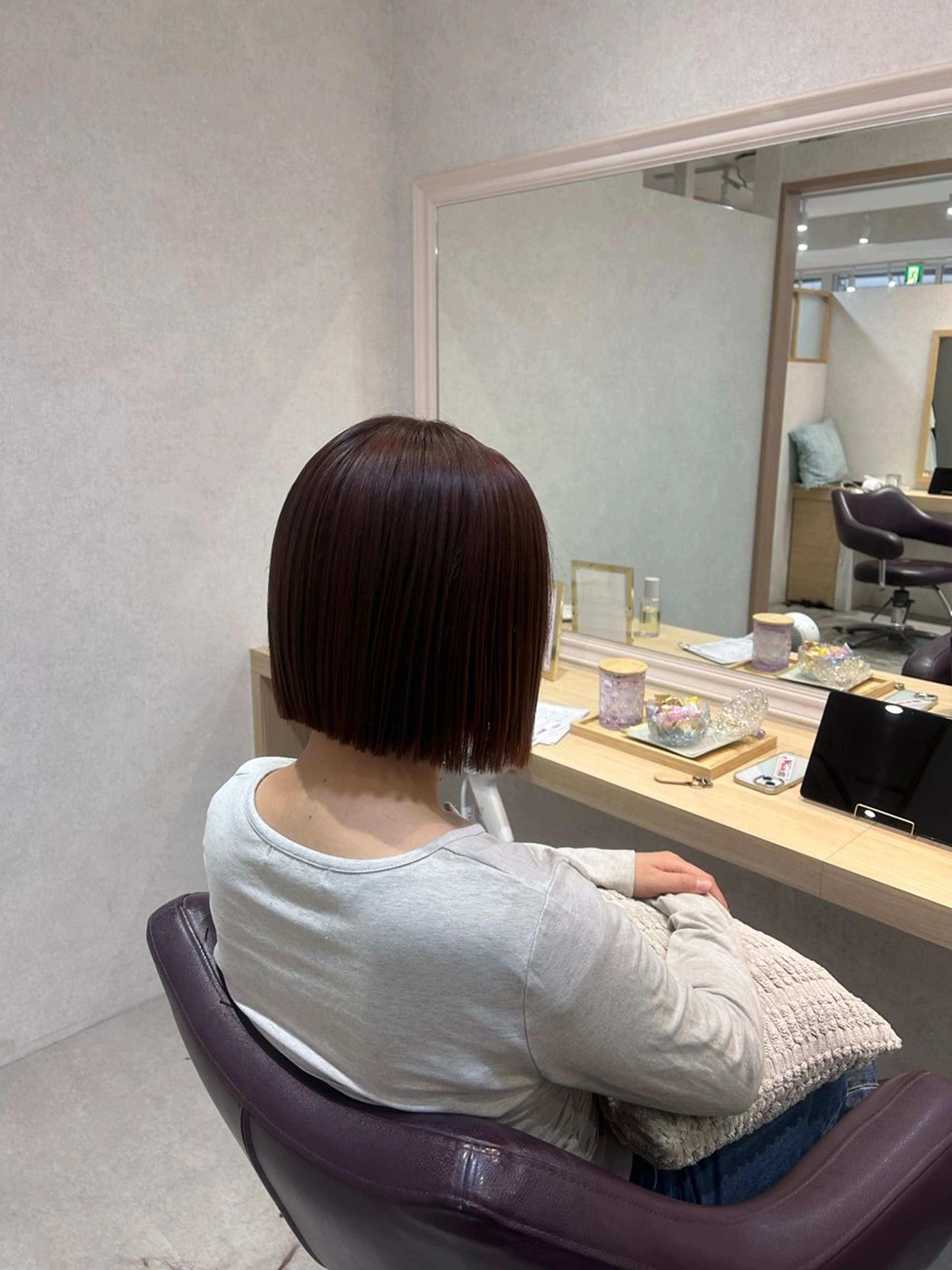 セミロング maoお洒落ヘア bob/艶カラーのヘアスタイル