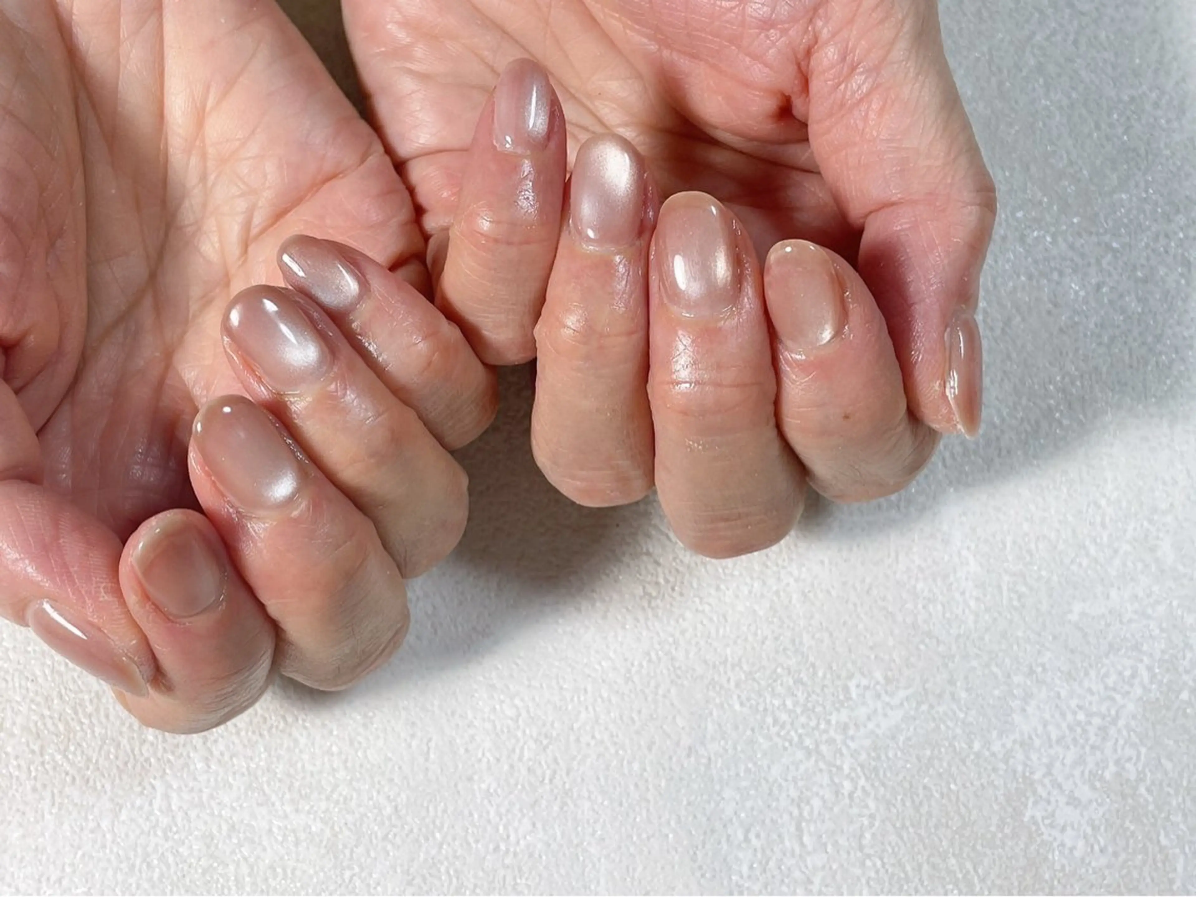 ネイル オーロラネイル フットネイル フレンチネイル ジェルネイル マグネットネイル Mogu nail 二子玉川のネイルデザイン