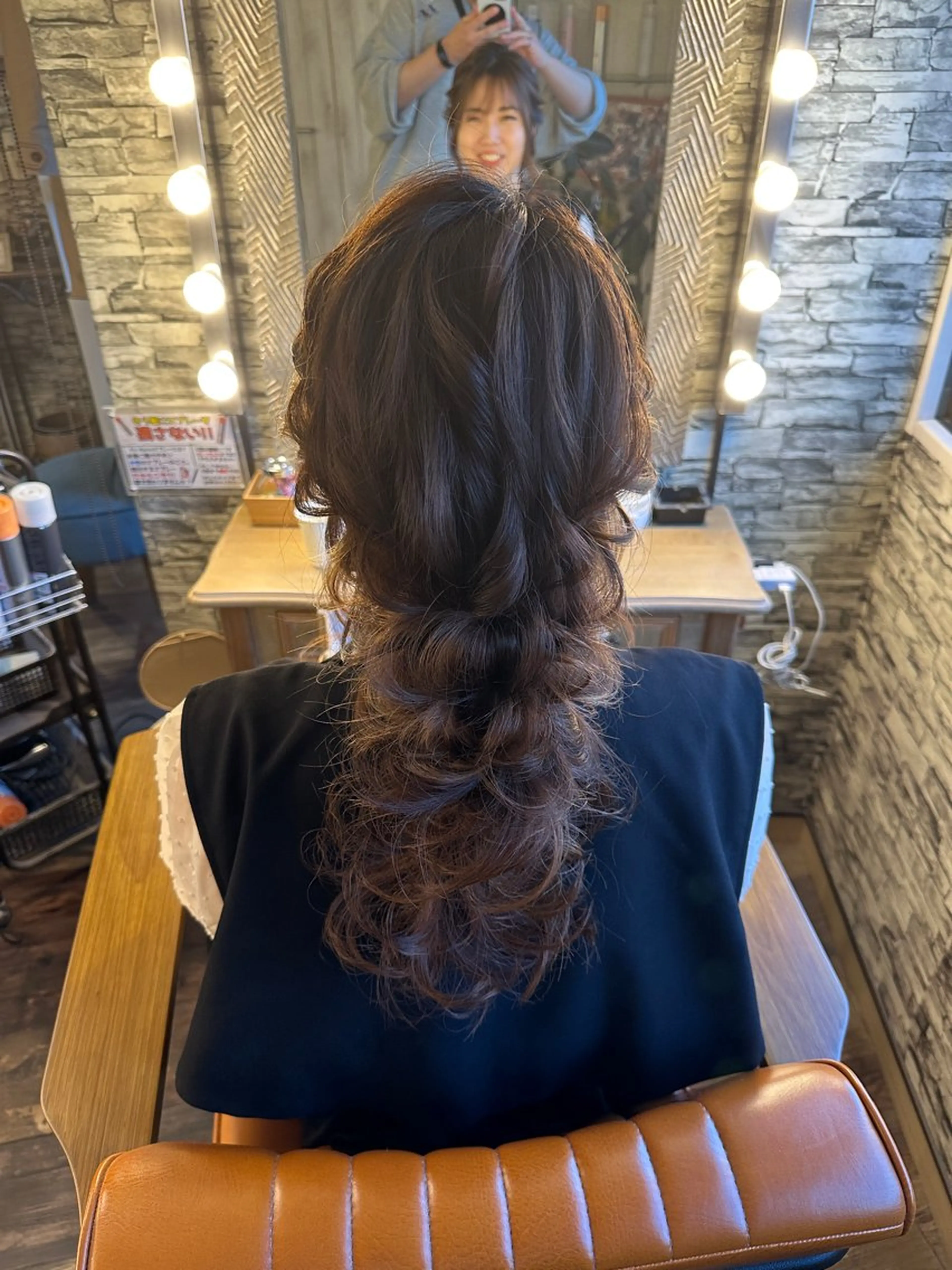 セミロング ヘアアレンジ hair make  Lucciのヘアスタイル