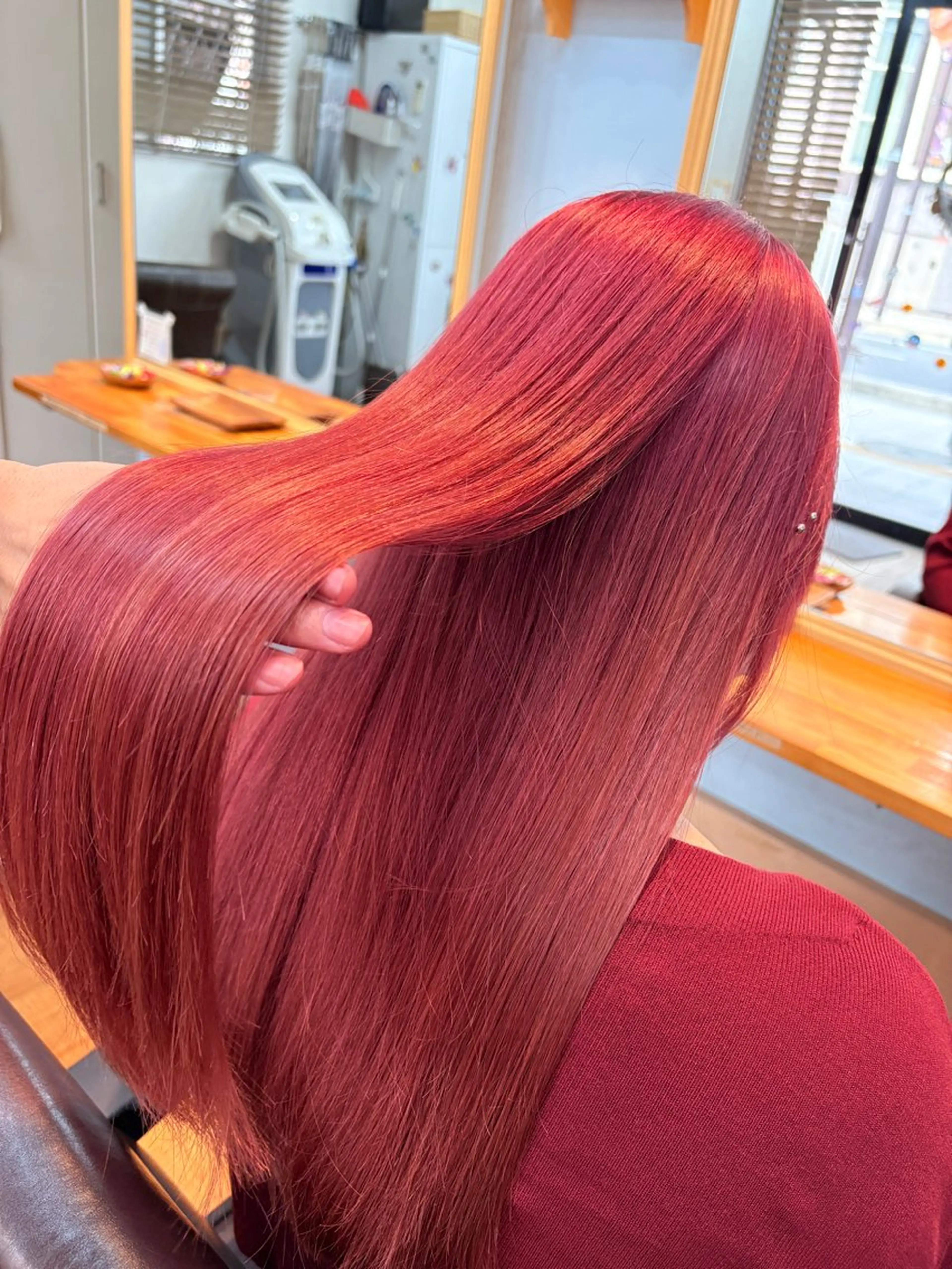 ロング カラー ヘアカラー トリートメント 髪質改善🌿‬/艶感 /髙木 優人のヘアスタイル