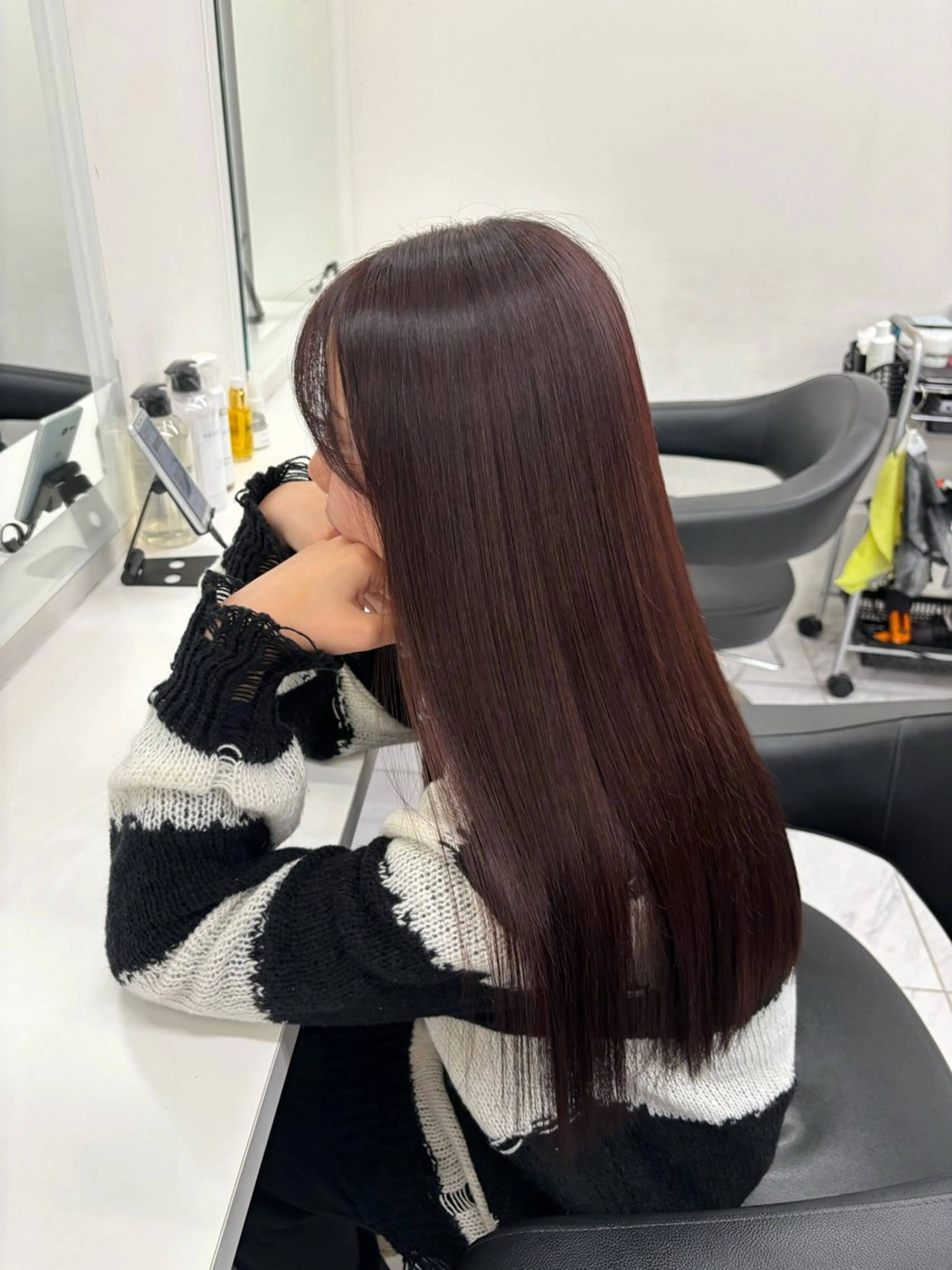 ロング カラー 表参道ハッシュカット レイヤー/リノンのヘアスタイル