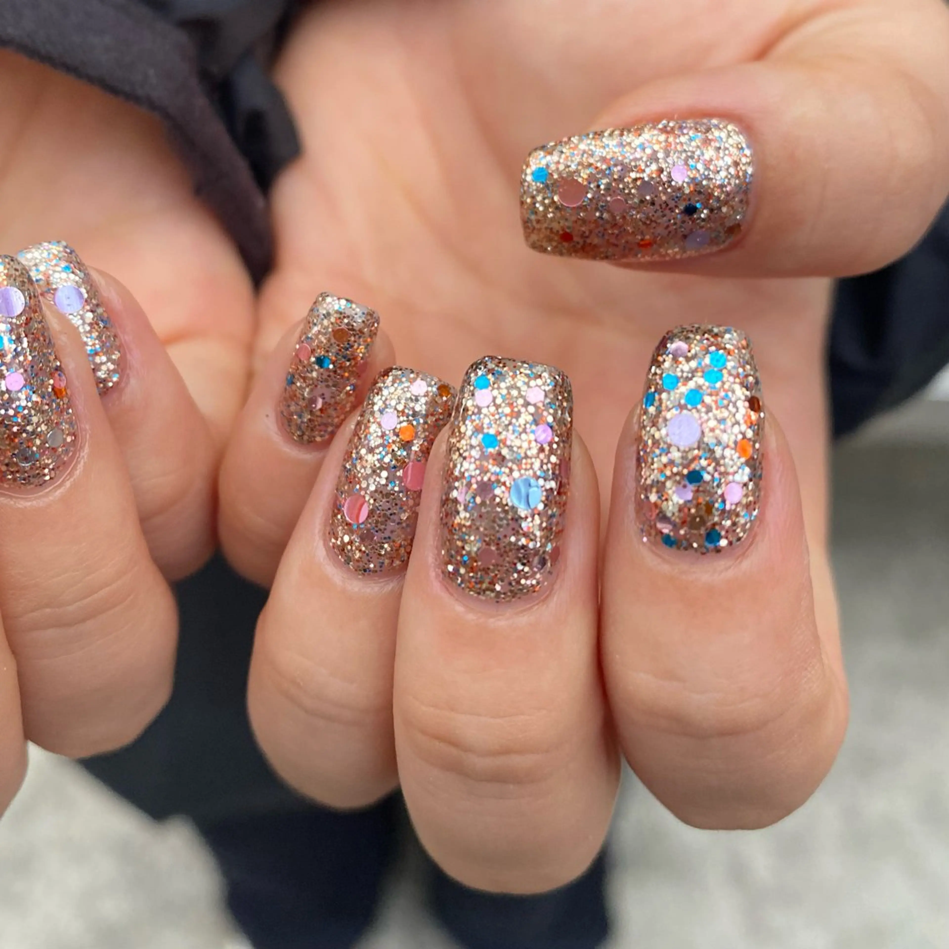 ネイル ラメ(グリッター) ワンカラーネイル Yumi 広尾|恵比寿ネイルのネイルデザイン