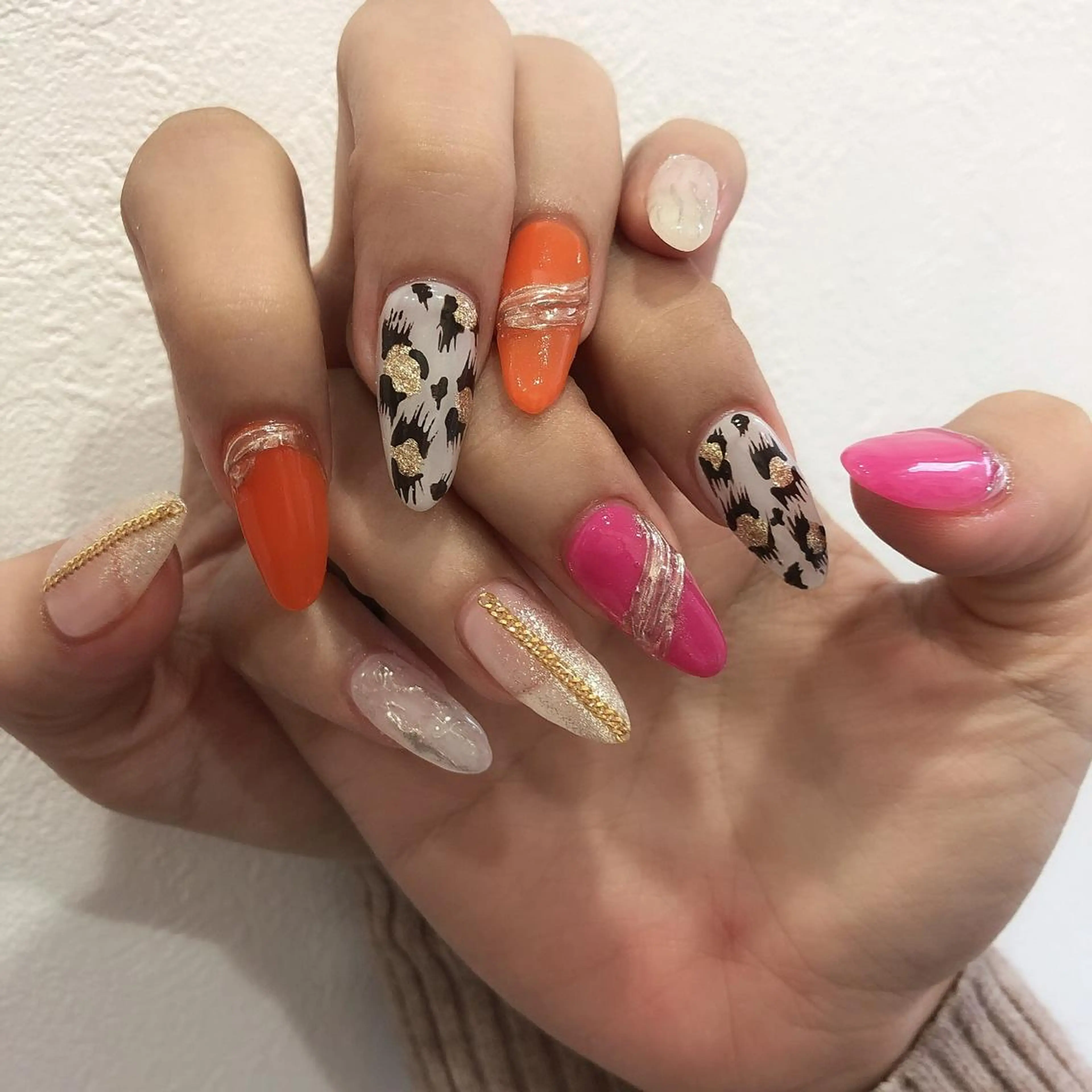 ロング カラー ヘアアレンジ キッズ ネイル マツエク・マツパ 福田 加奈のネイルデザイン