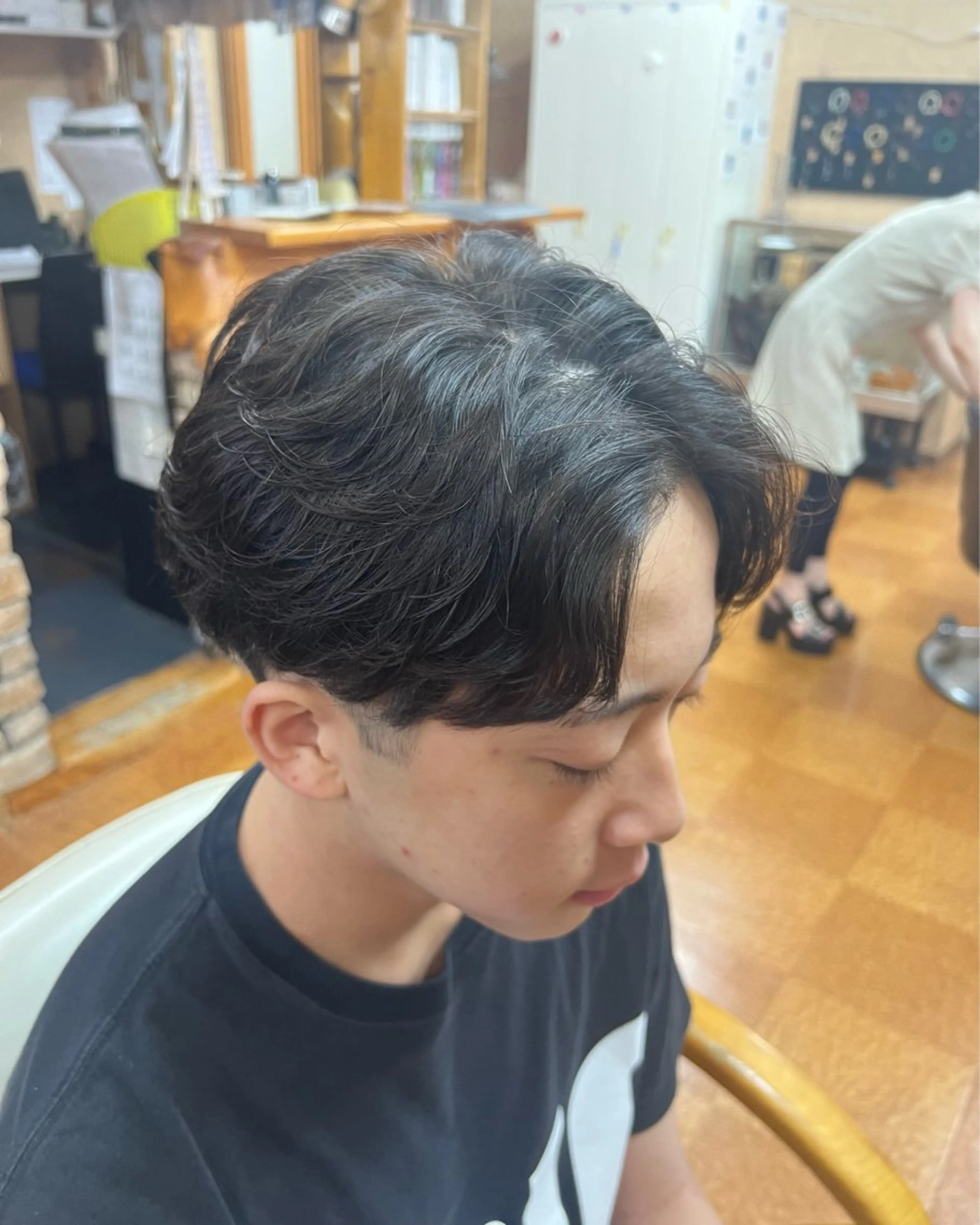 メンズ フェザーパーマ メンズパーマ カット パーマ リバティークルー初石店所属・ボブ/レイヤー/美髪 矯正/澁谷礼一のヘアスタイル