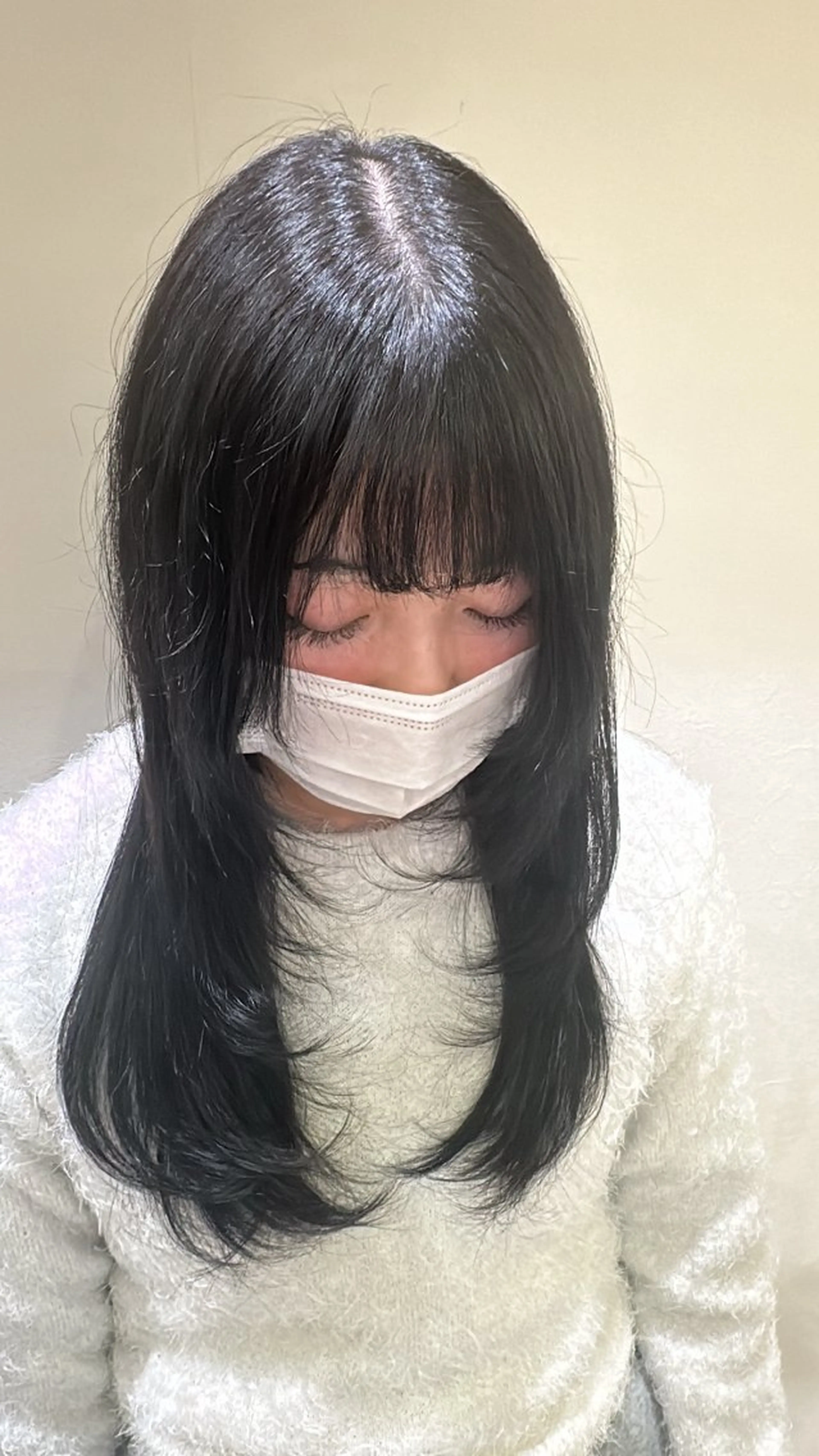 ロング レイヤーカット カット ヘアカラー トリートメント 伊藤 旭華のヘアスタイル