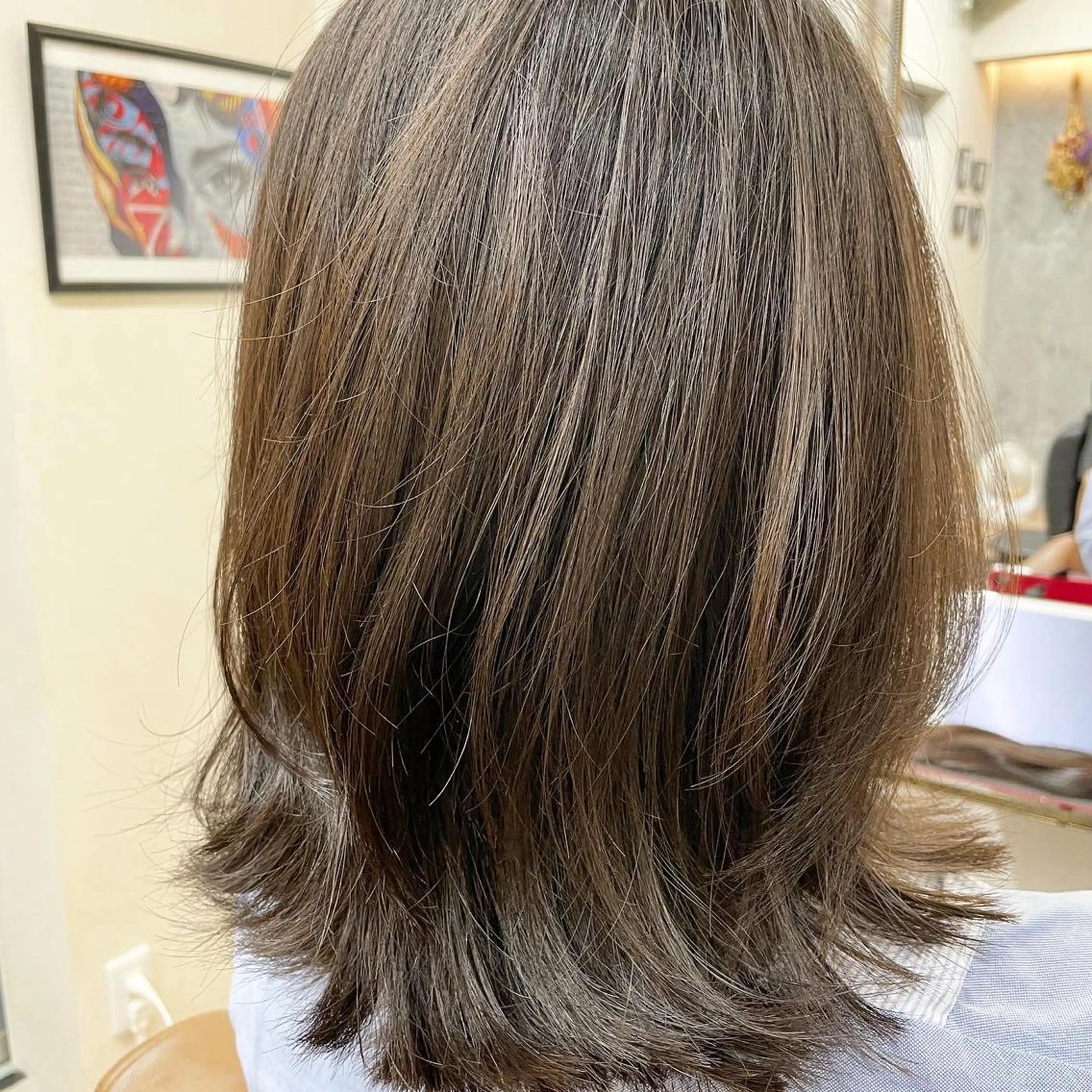 ミディアム TOWA 野村　コウダイのヘアスタイル