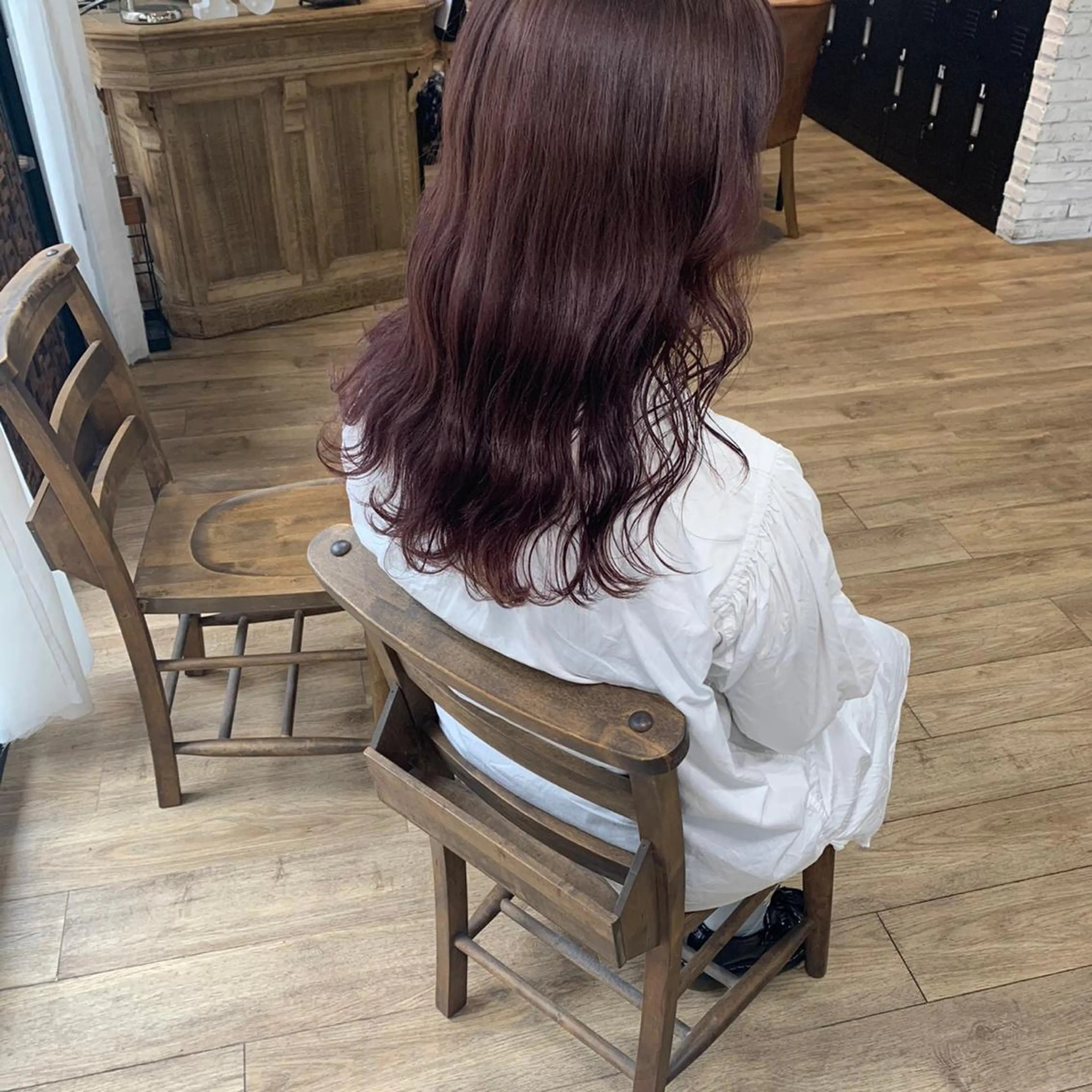 ロング カラー 酸性縮毛矯正 梅田茶屋町 Juriのヘアスタイル