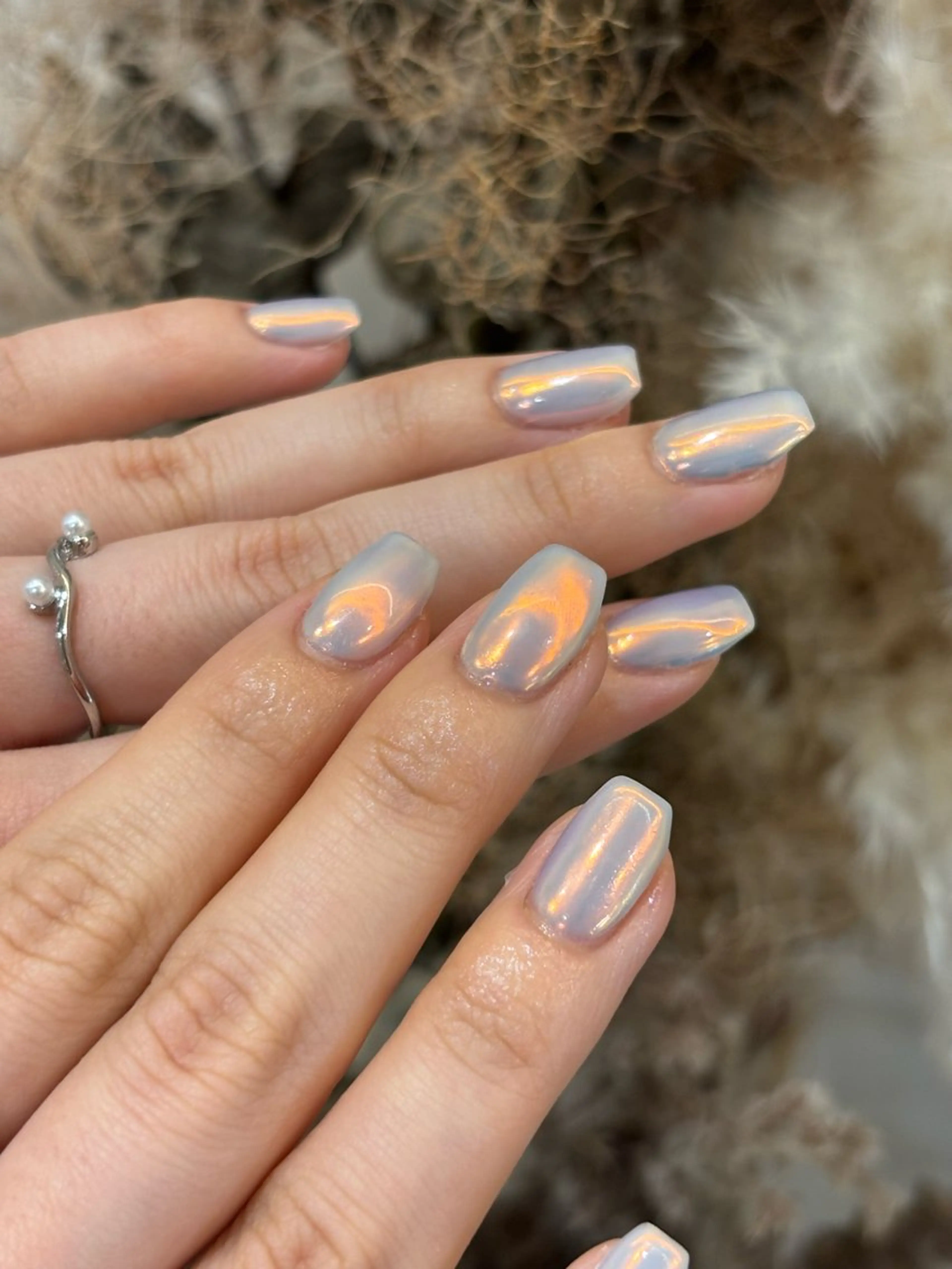 【秋冬限定🍂】オフ無し ミラーワンカラー(デザイン不可)の写真