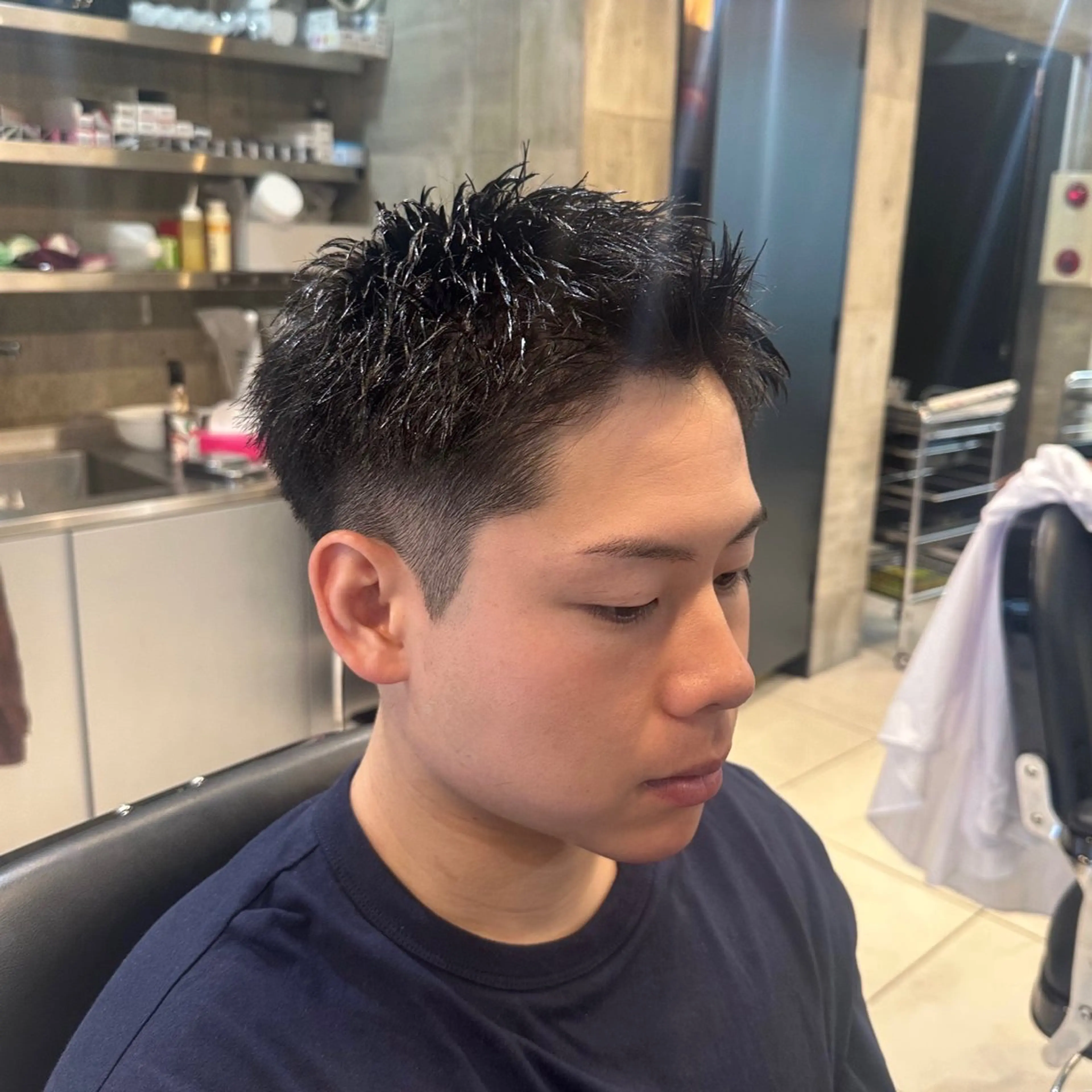 ショート メンズ ツイスパ/メンズ パーマ/歩夢のヘアスタイル