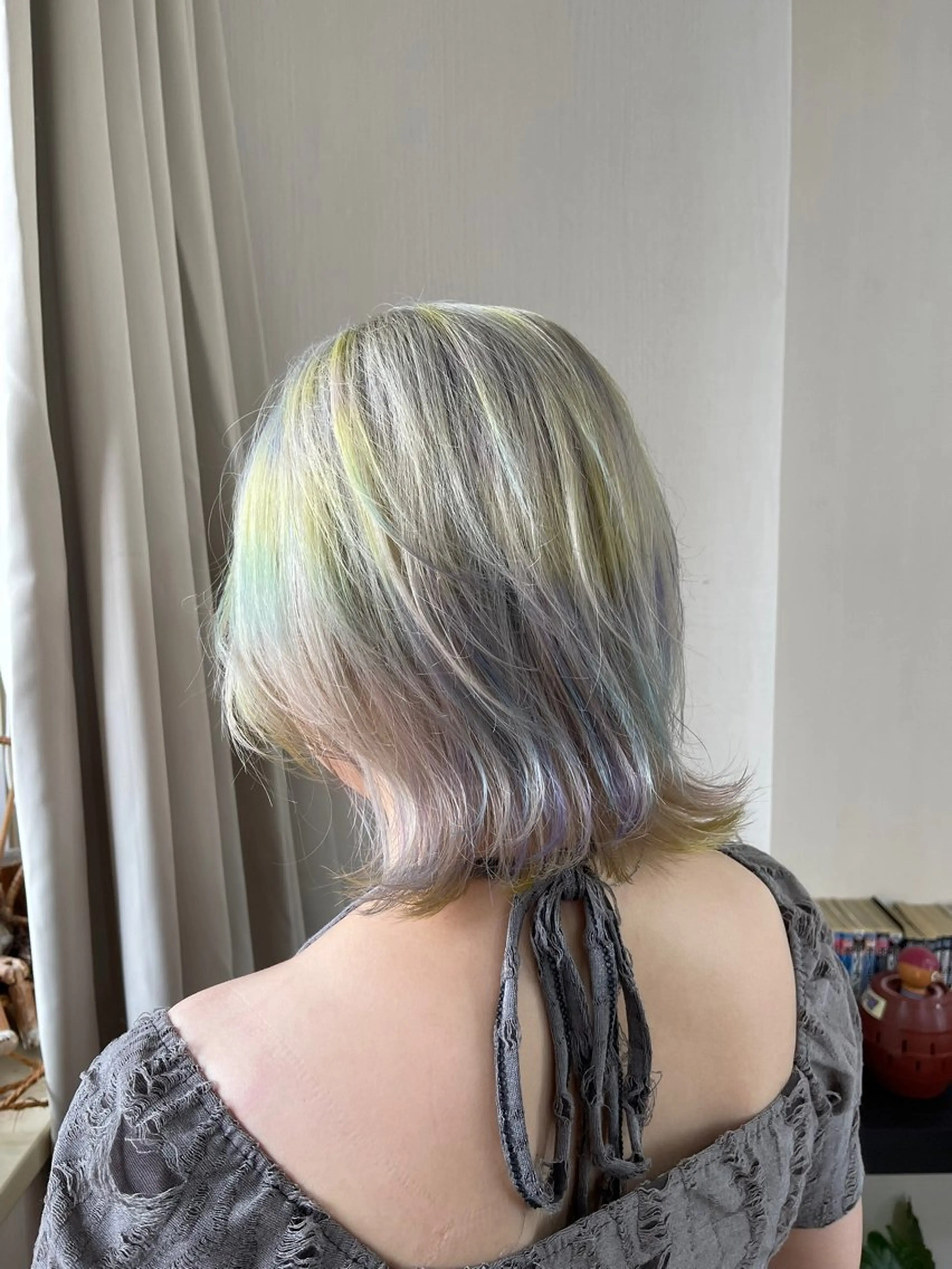 ショート カラー デザインカラー ヘアカラー 髪質改善×艶カラー ANDIAMO 楓のヘアスタイル