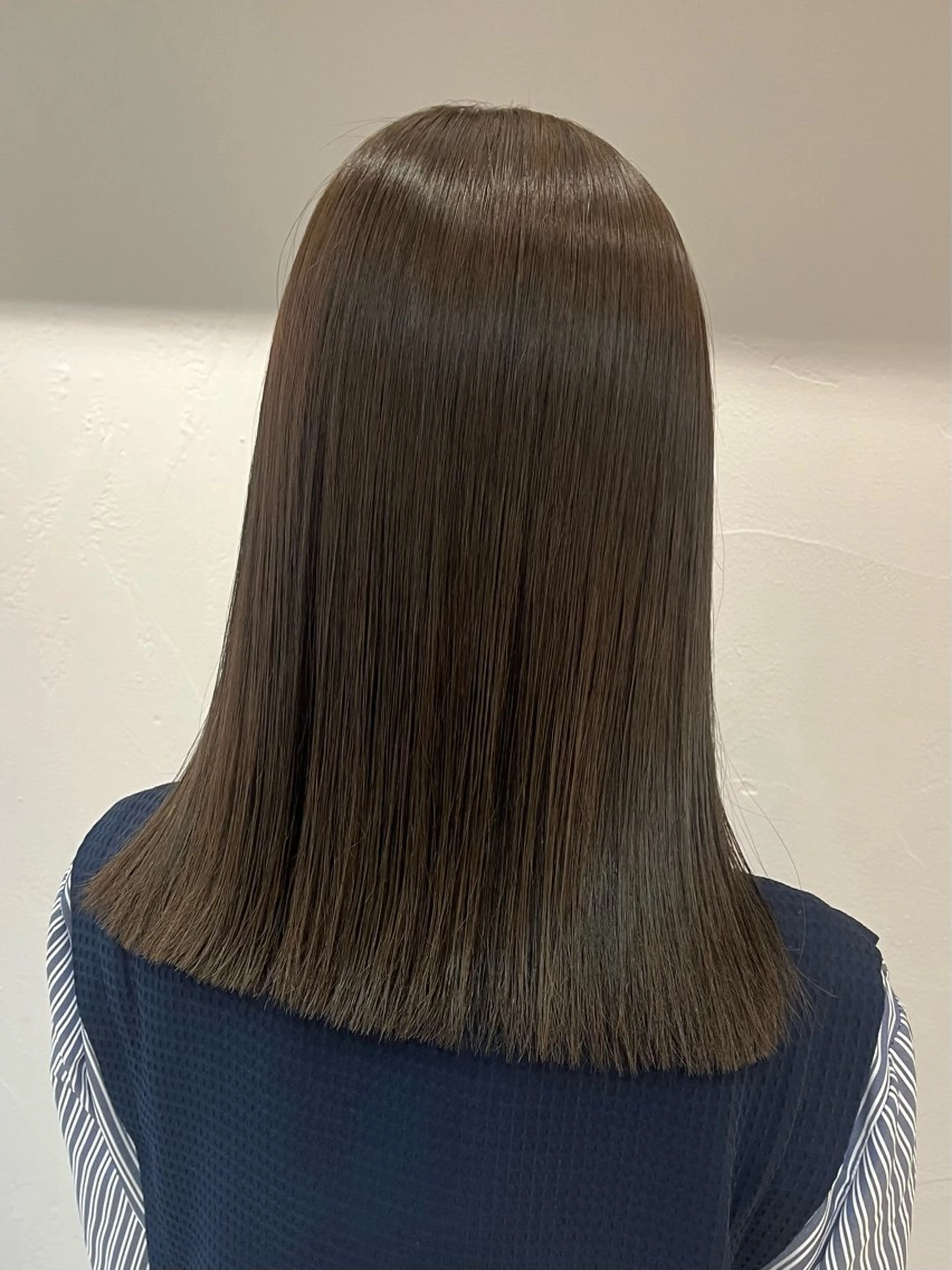 ミディアム カラー 縮毛矯正 トリートメント オリーブ/縮毛♡ Natsuno🩰のヘアスタイル