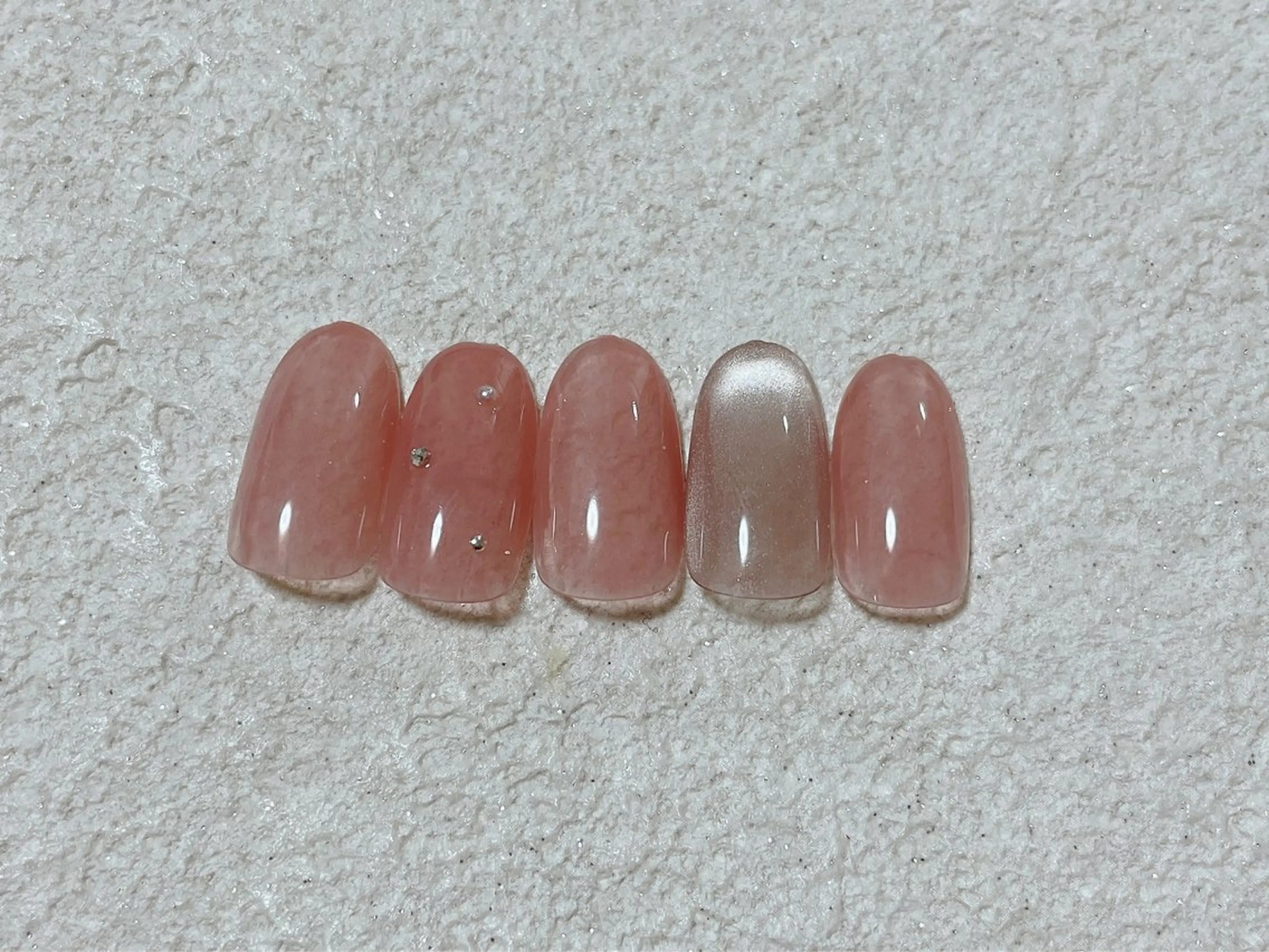 ネイル オーロラネイル フットネイル フレンチネイル ジェルネイル 韓国ネイル ハンドネイル Mogu nail 二子玉川のネイルデザイン