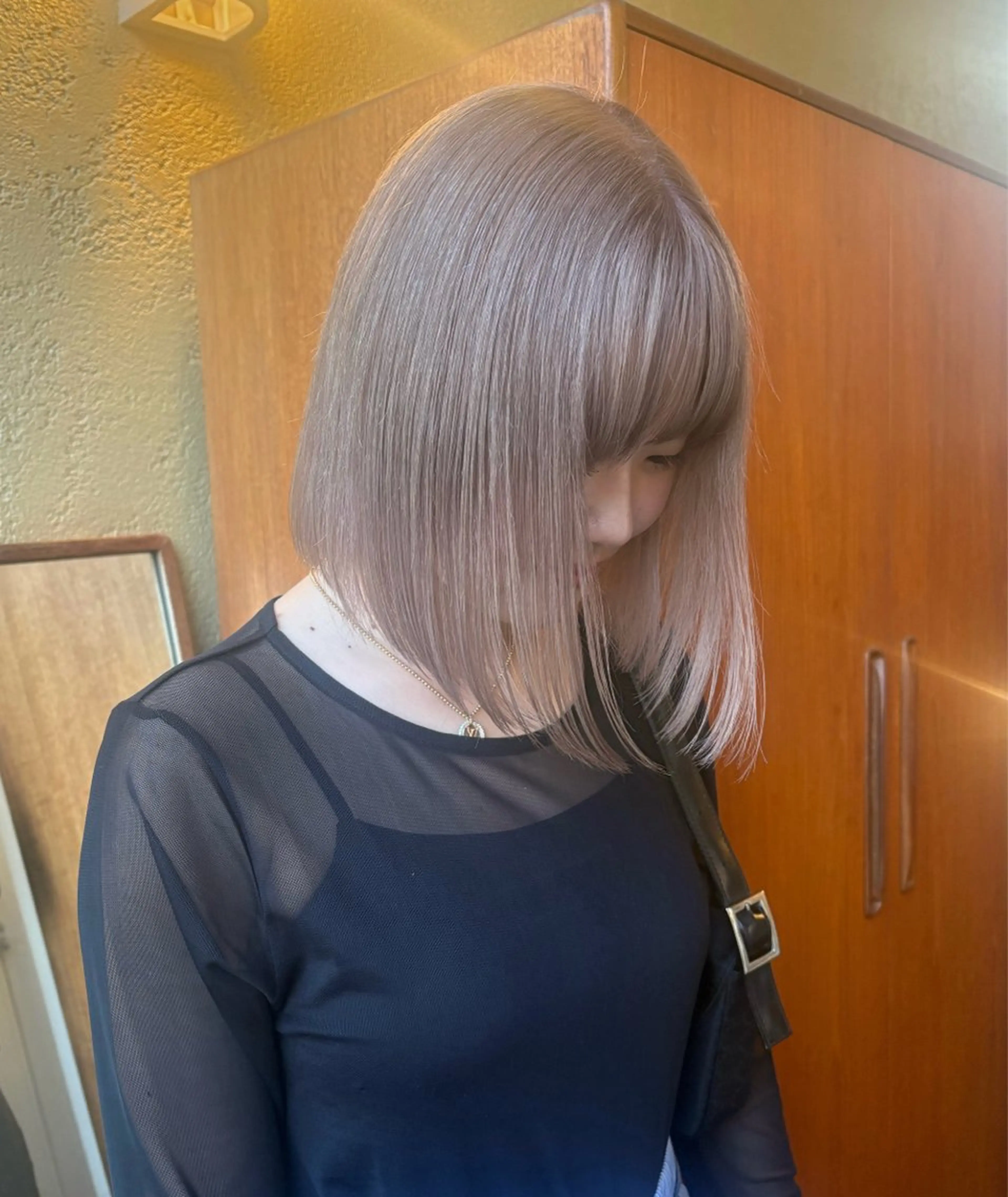 ミディアム カラー ブリーチ ケアブリーチ ヘアカラー トリートメント tim.所属・🪐ナチュラルモード ヘア🪐honokaのヘアスタイル