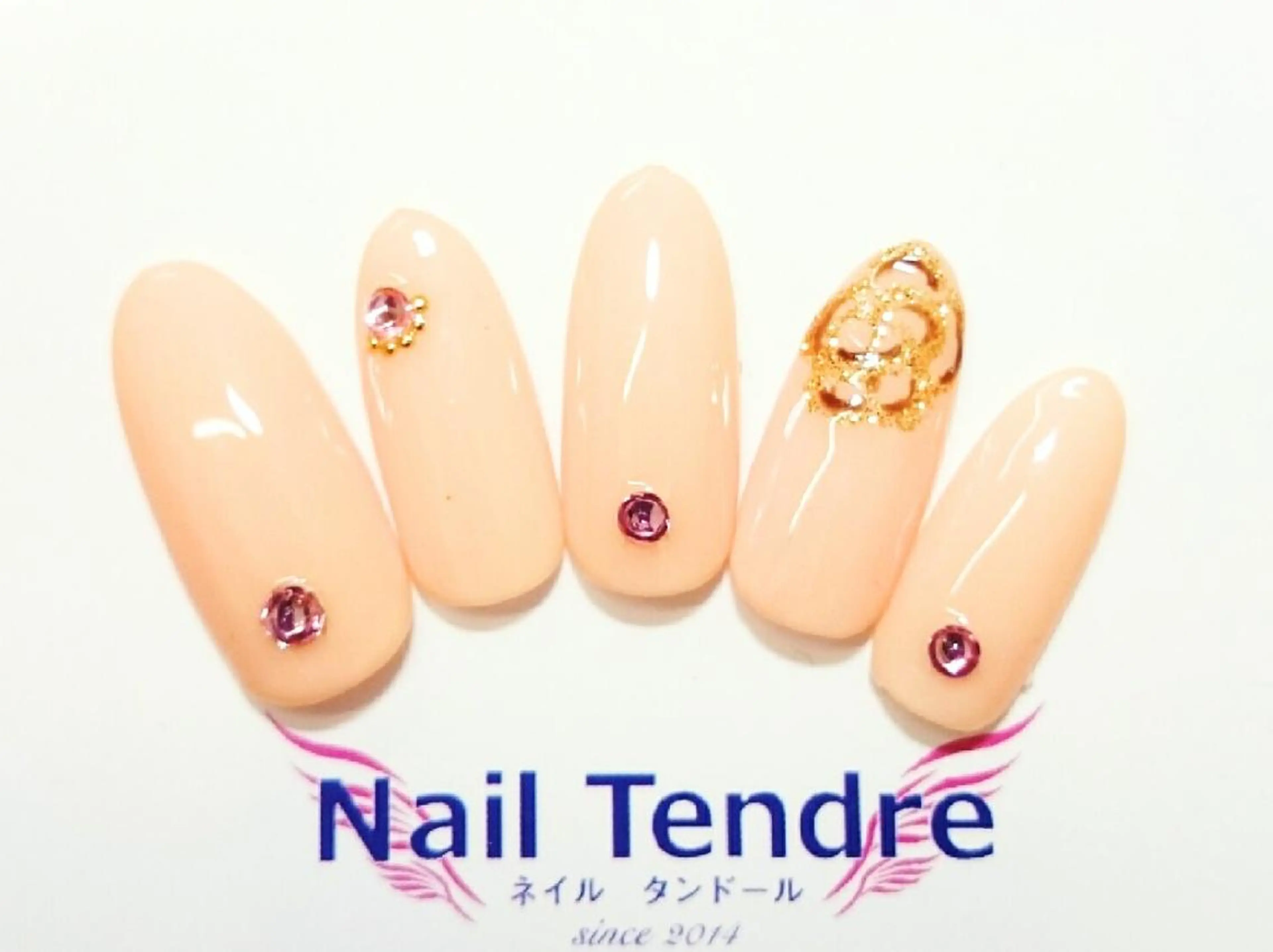 ネイル アートネイル ジェルネイル ソフトジェル ストーンネイル ハンドネイル Nail  Tendreのネイルデザイン