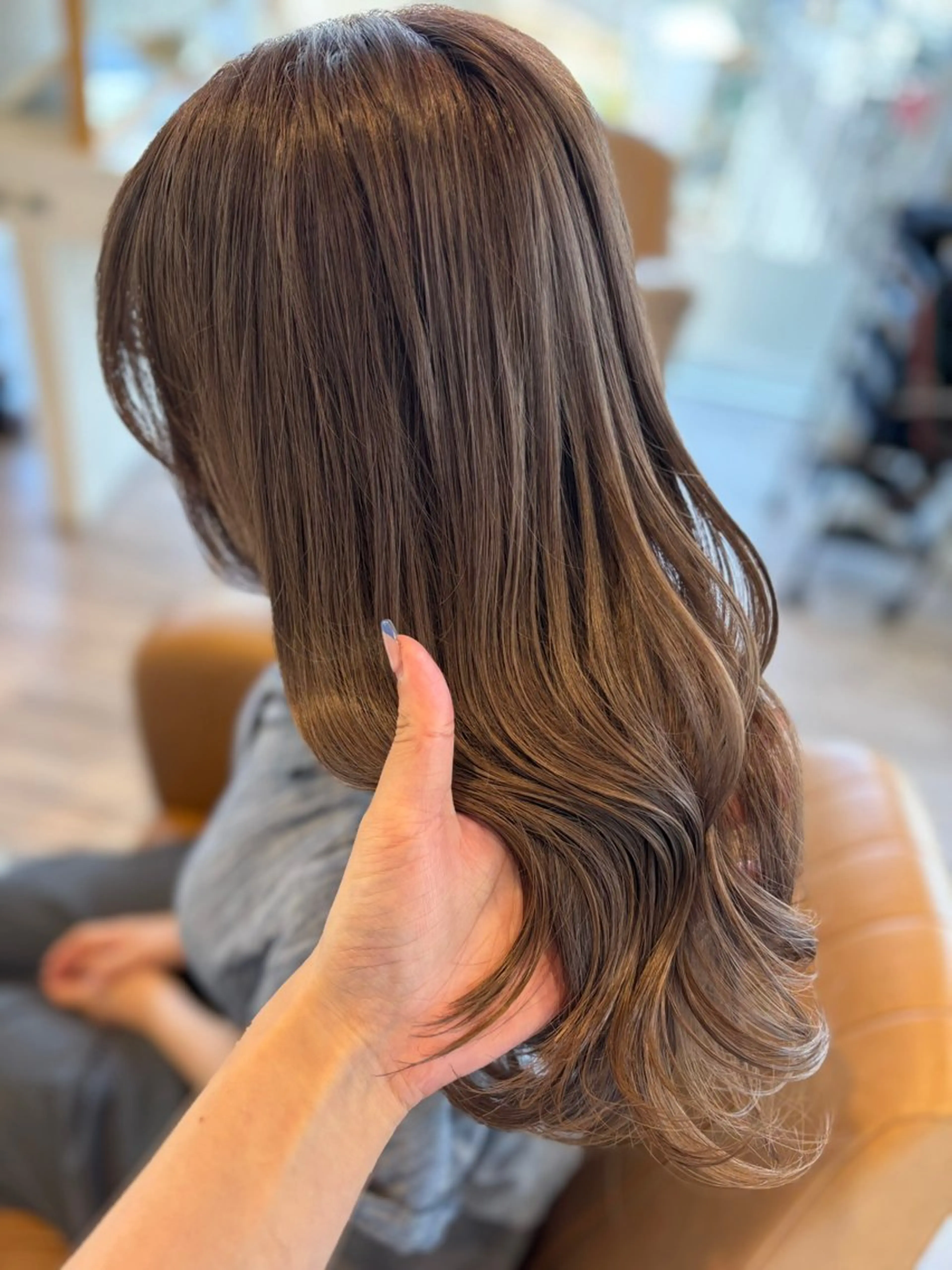 ロング カラー ヘアカラー トリートメント yui🥀/ボブ /ブリーチなしカラーのヘアスタイル