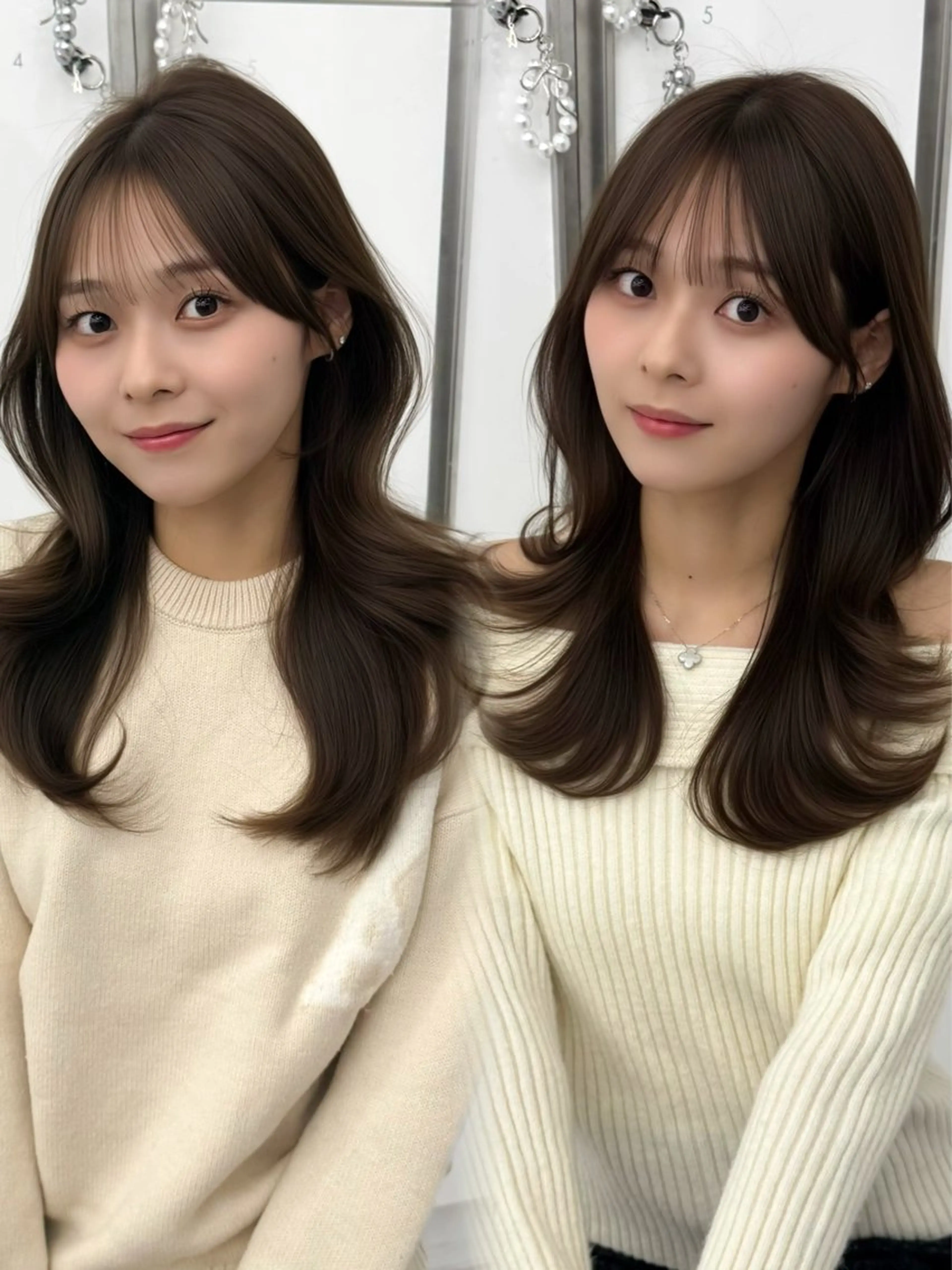 ミディアム カラー ヘアアレンジ カット ヘアカラー トリートメント 顔周り&ミディアム 特化/池袋/kokiのヘアスタイル