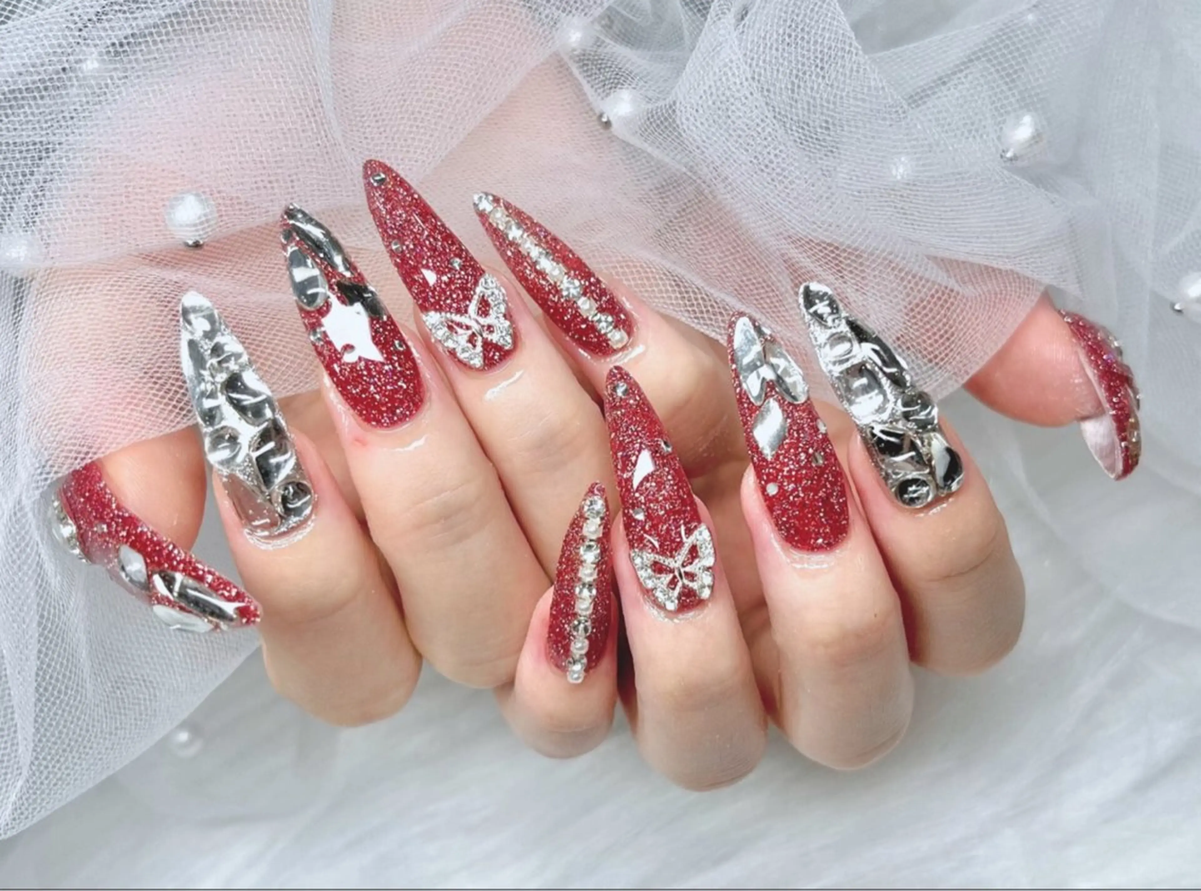 ネイル ETERNA Nail 銀座店【パラジェル/フィルイン/チップ長さだし/マグネット/ニュアンス】所属・ア カリのネイルデザイン