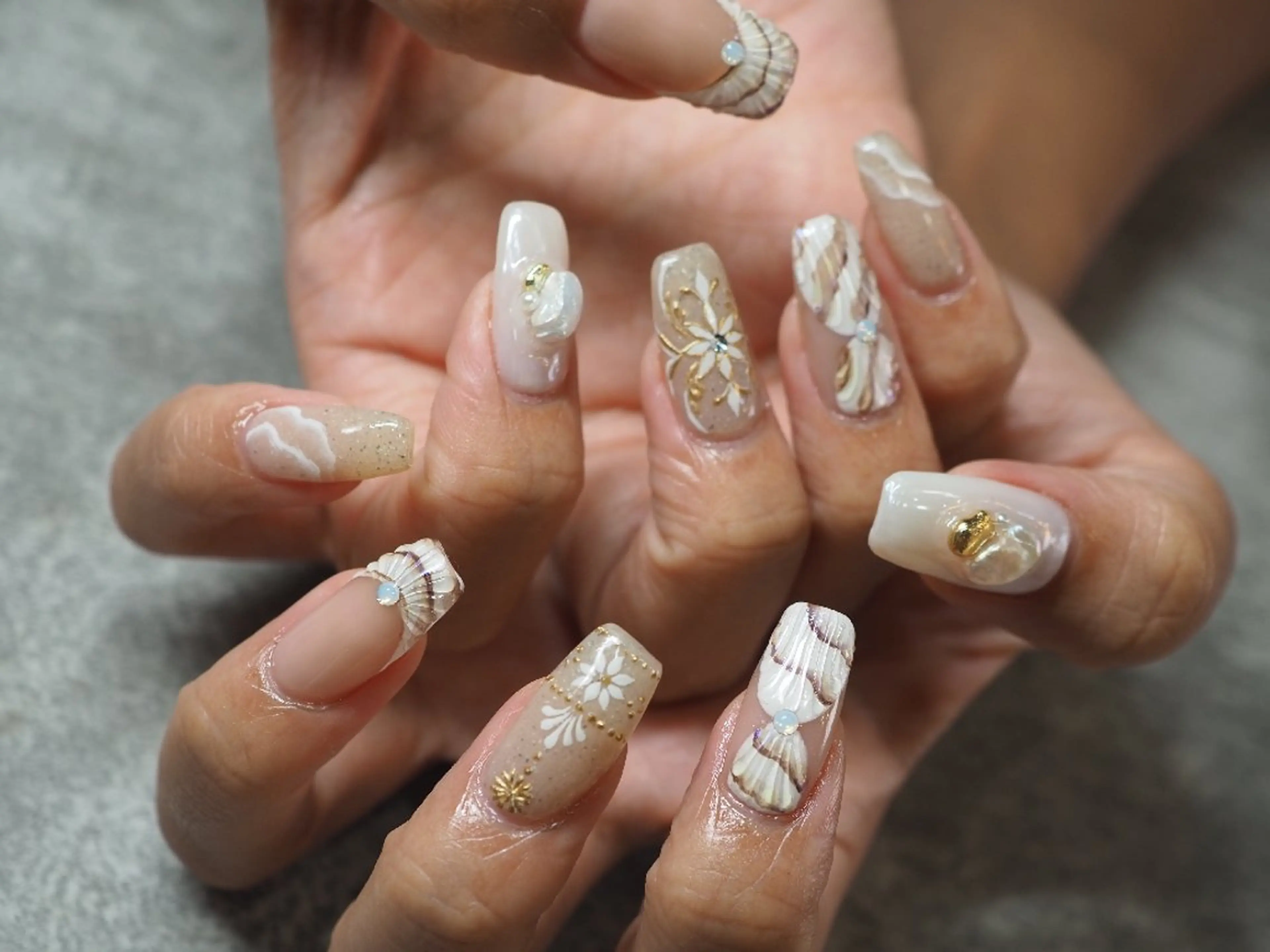 ネイル ハンドネイル glaNje 福光のネイルデザイン