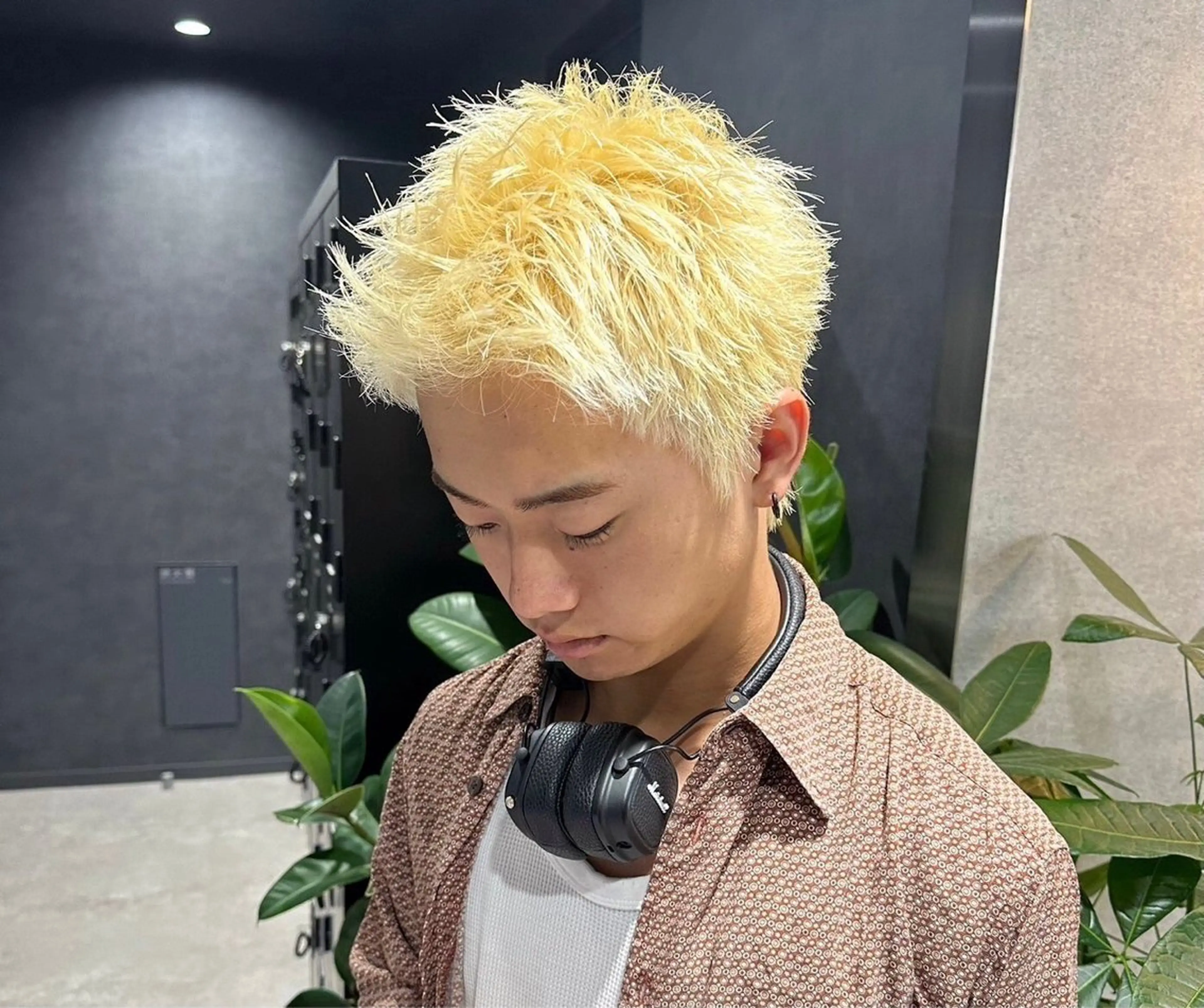 メンズ カット 🥀ワンホン風暖色 レイヤーRISA🥀のヘアスタイル