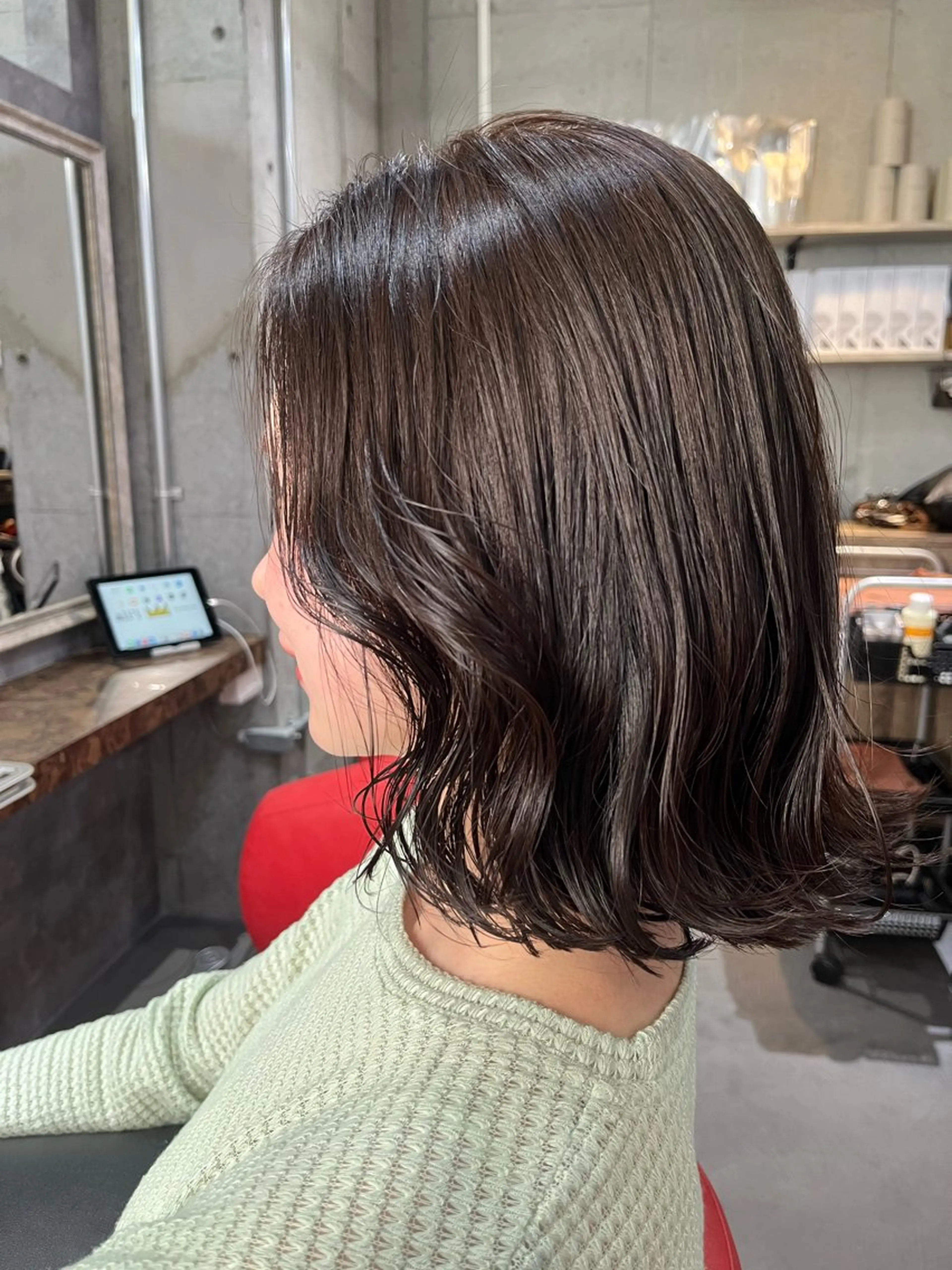 ミディアム カラー カット ヘアカラー 駅チカ【ali'i】 アリイ花崎友美☘のヘアスタイル