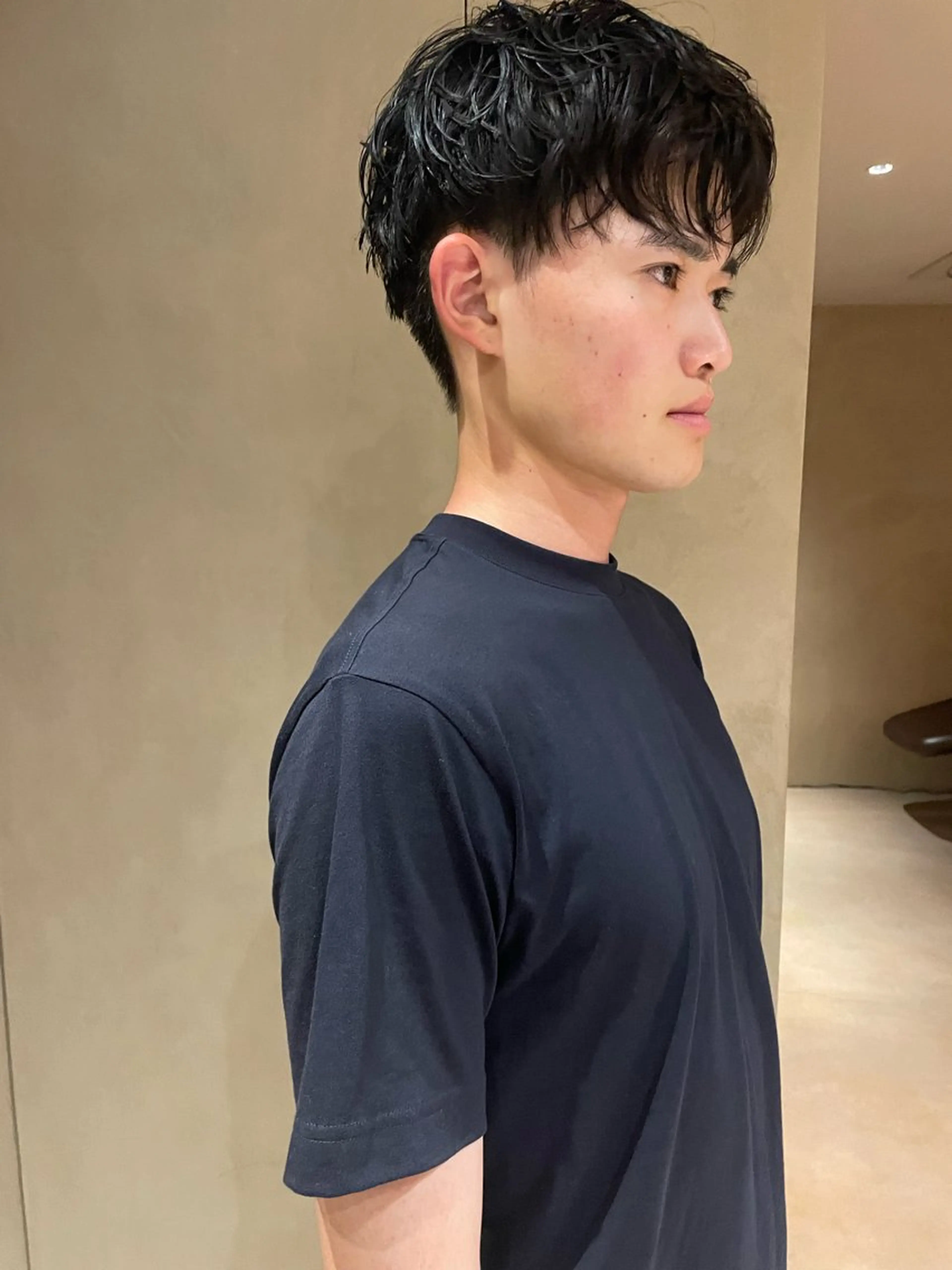 ミディアム パーマ メンズ専門✂️ ROW徳田浩二のヘアスタイル