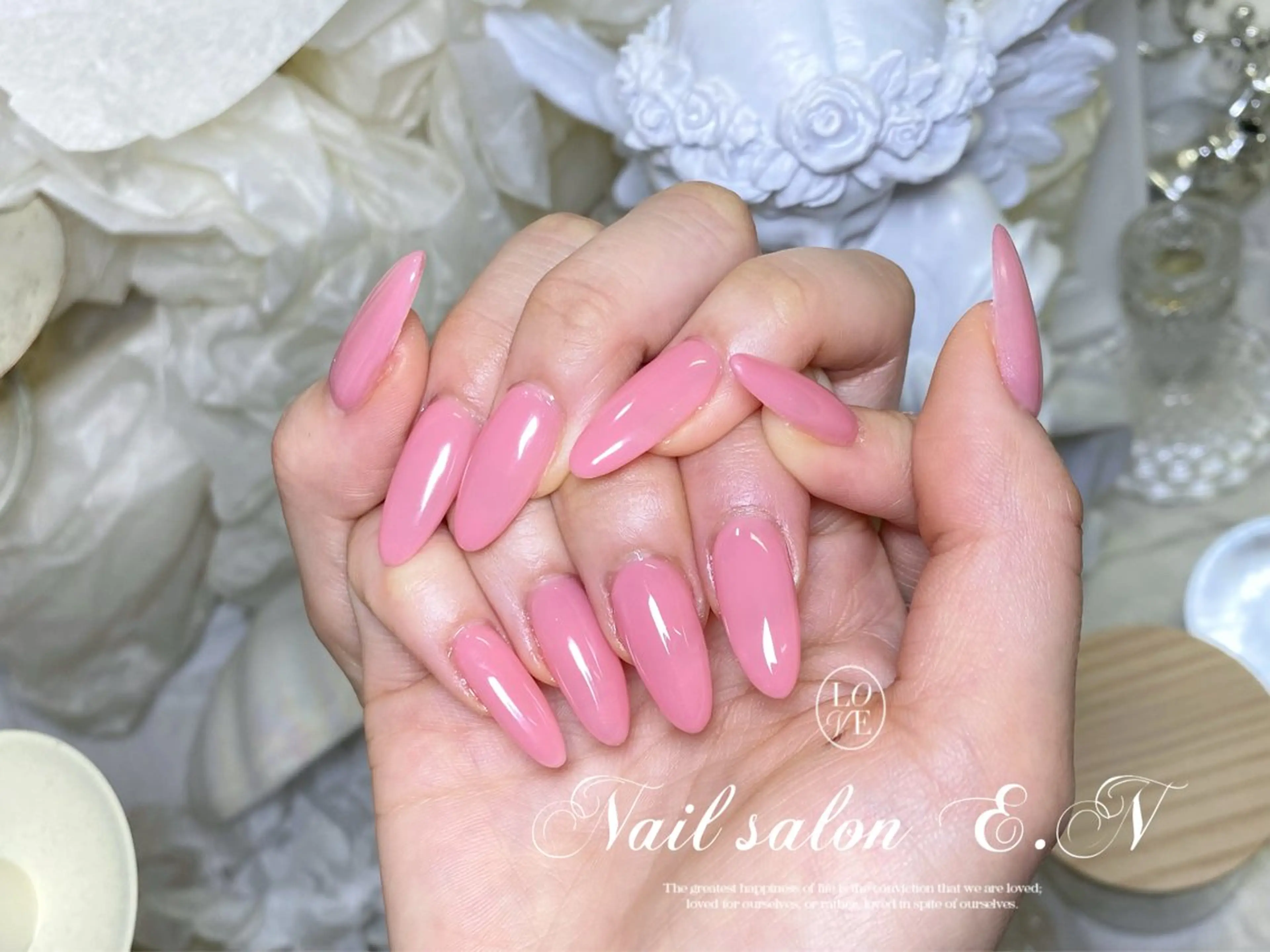 ネイル アートネイル オーロラネイル ガーリー キラキラネイル 韓国ネイル ハンドネイル E.N🦋 長さ出し/持ち込みのネイルデザイン