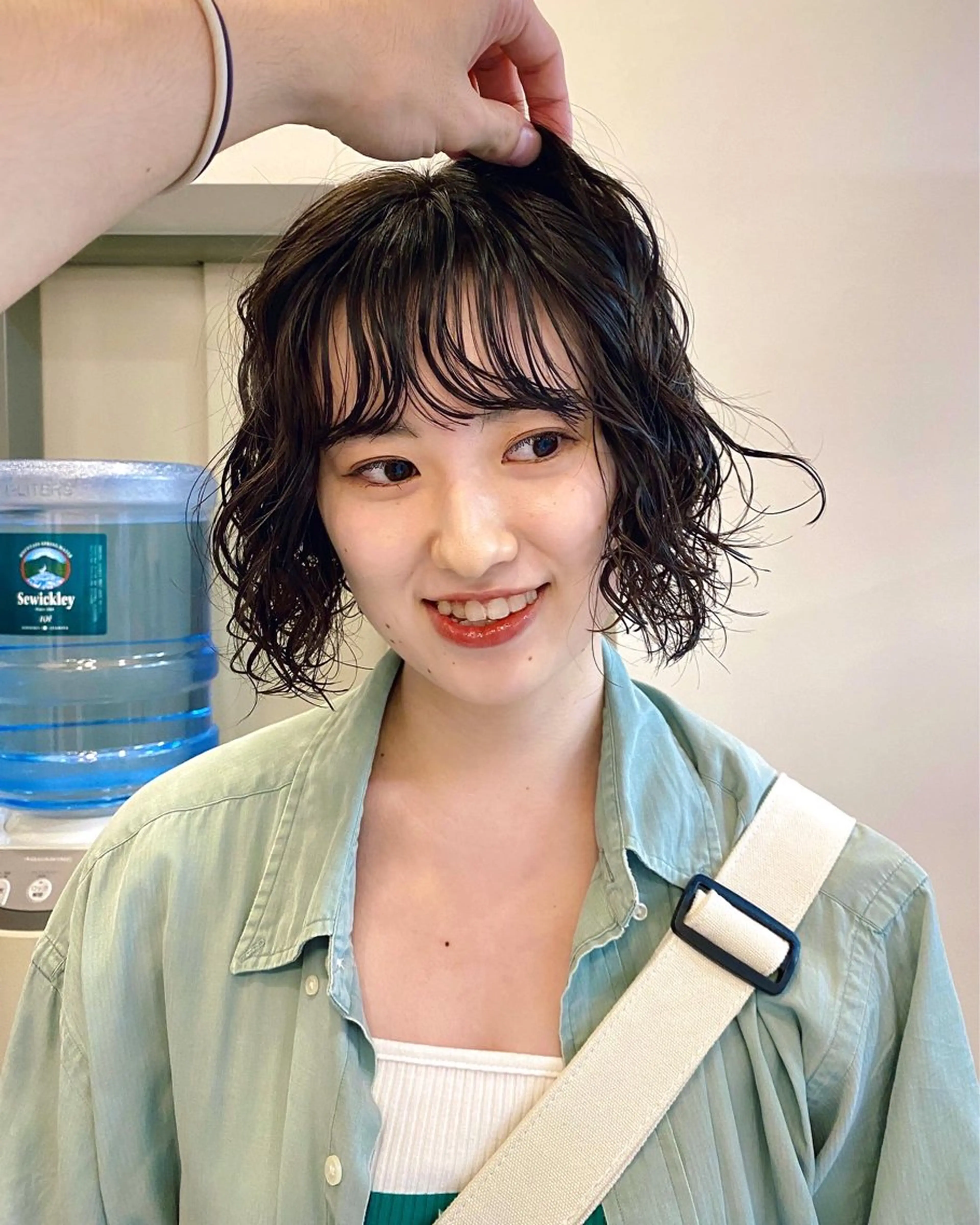 ミディアム パーマ ミディアムパーマ ボブ カット パーマ ヒカル/ミディアム パーマ/ロングパーマのヘアスタイル