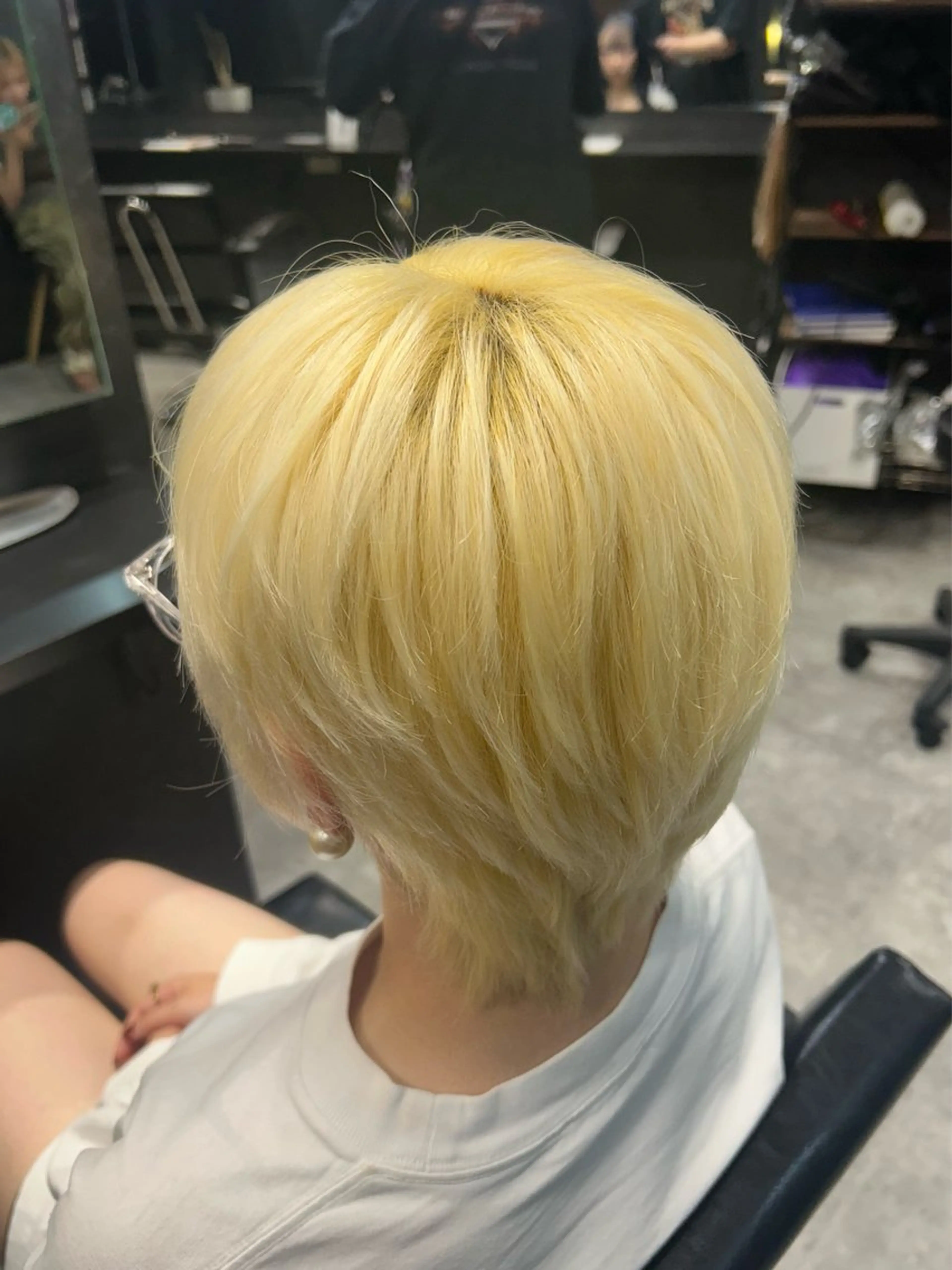 ショート カラー ヘアカラー トリートメント 💎透明感カラー💎 bAteAu あまねのヘアスタイル