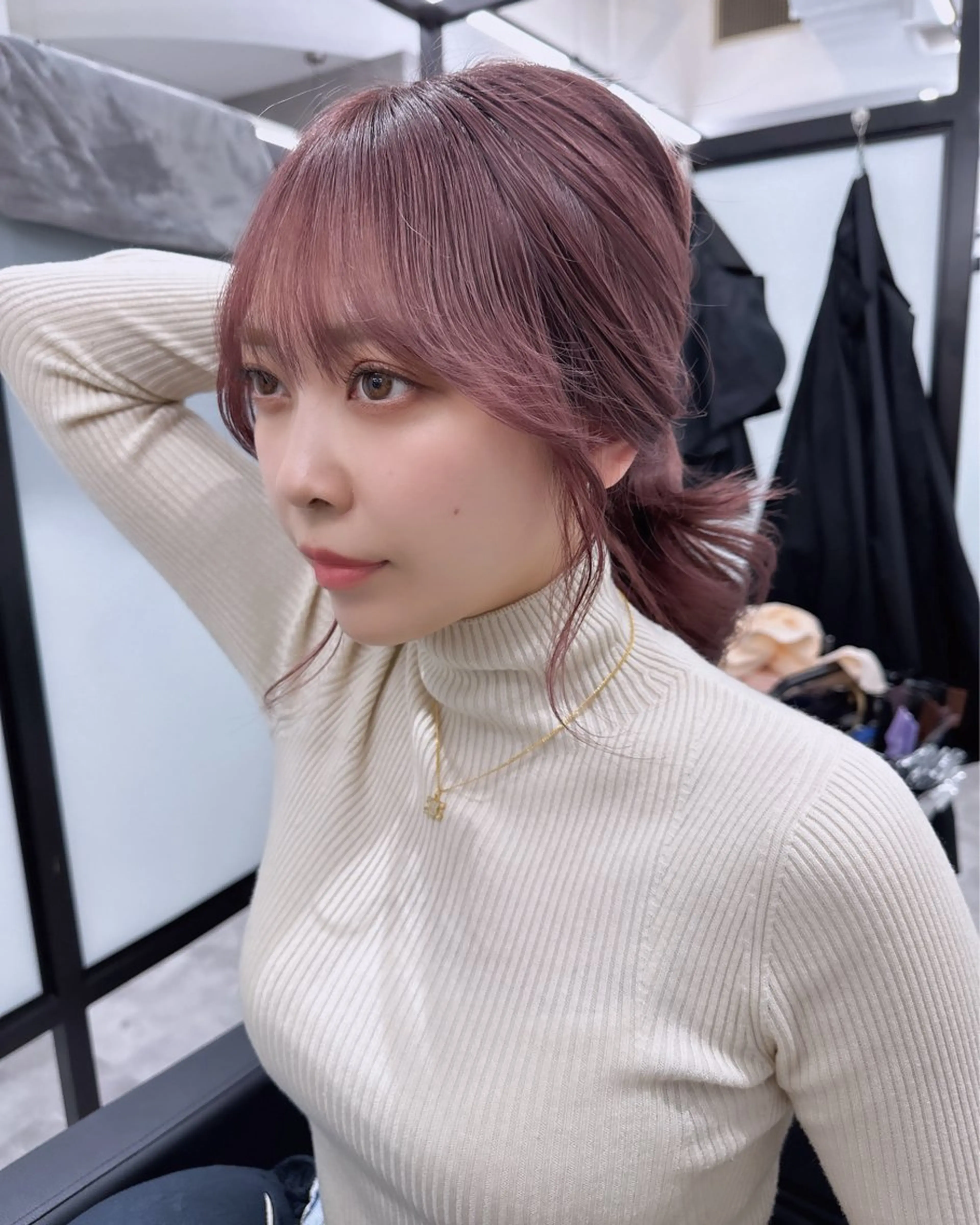 セミロング カラー 韓国風/顔周りカット /髪質改善RYOTAのヘアスタイル