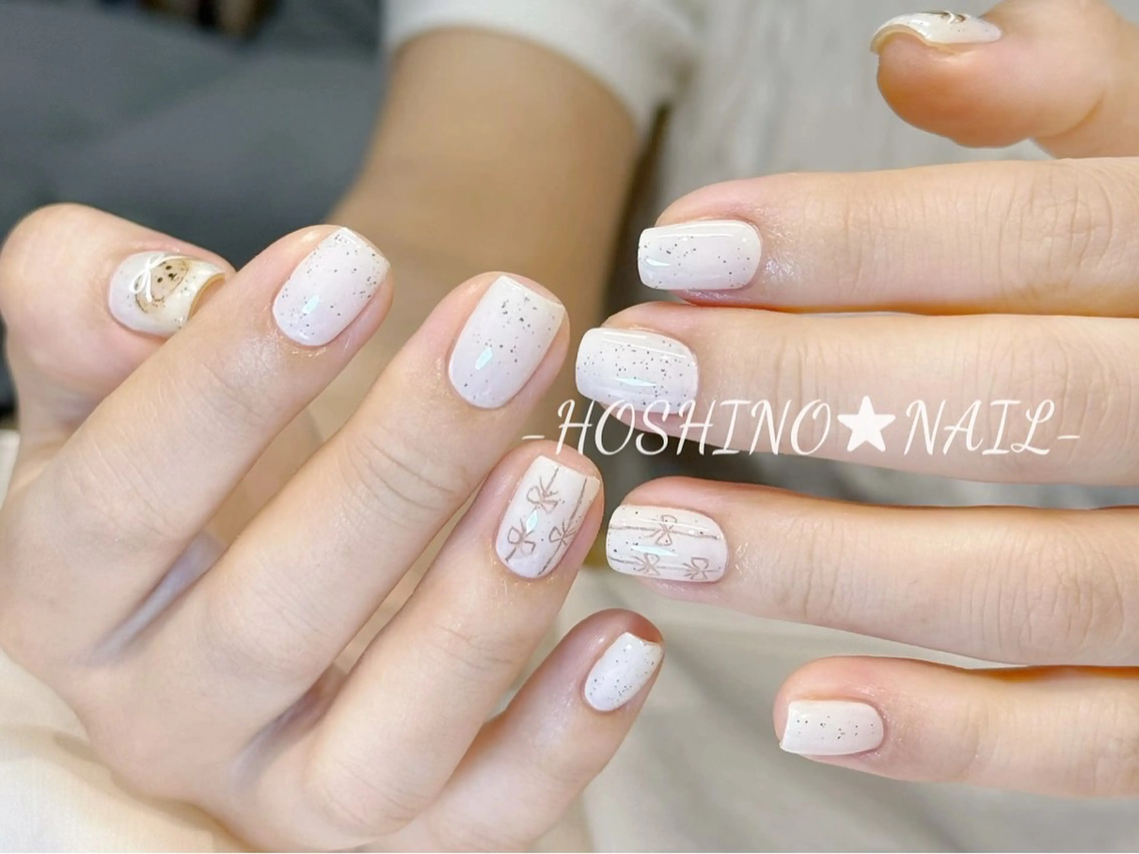 ネイル オーロラネイル チークネイル ドット フットネイル フレンチネイル ハンドネイル ★HOSHINO NAIL★新宿店のネイルデザイン