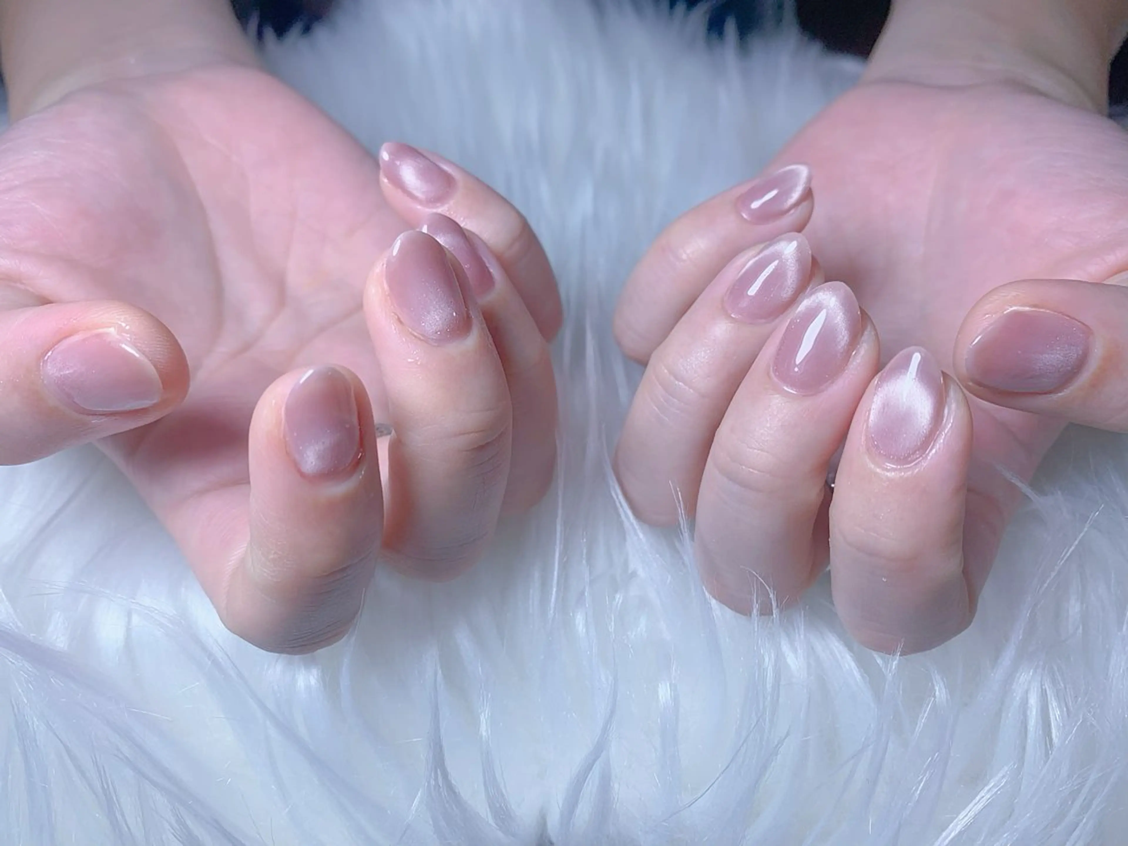 マグネットフレンチネイルの写真