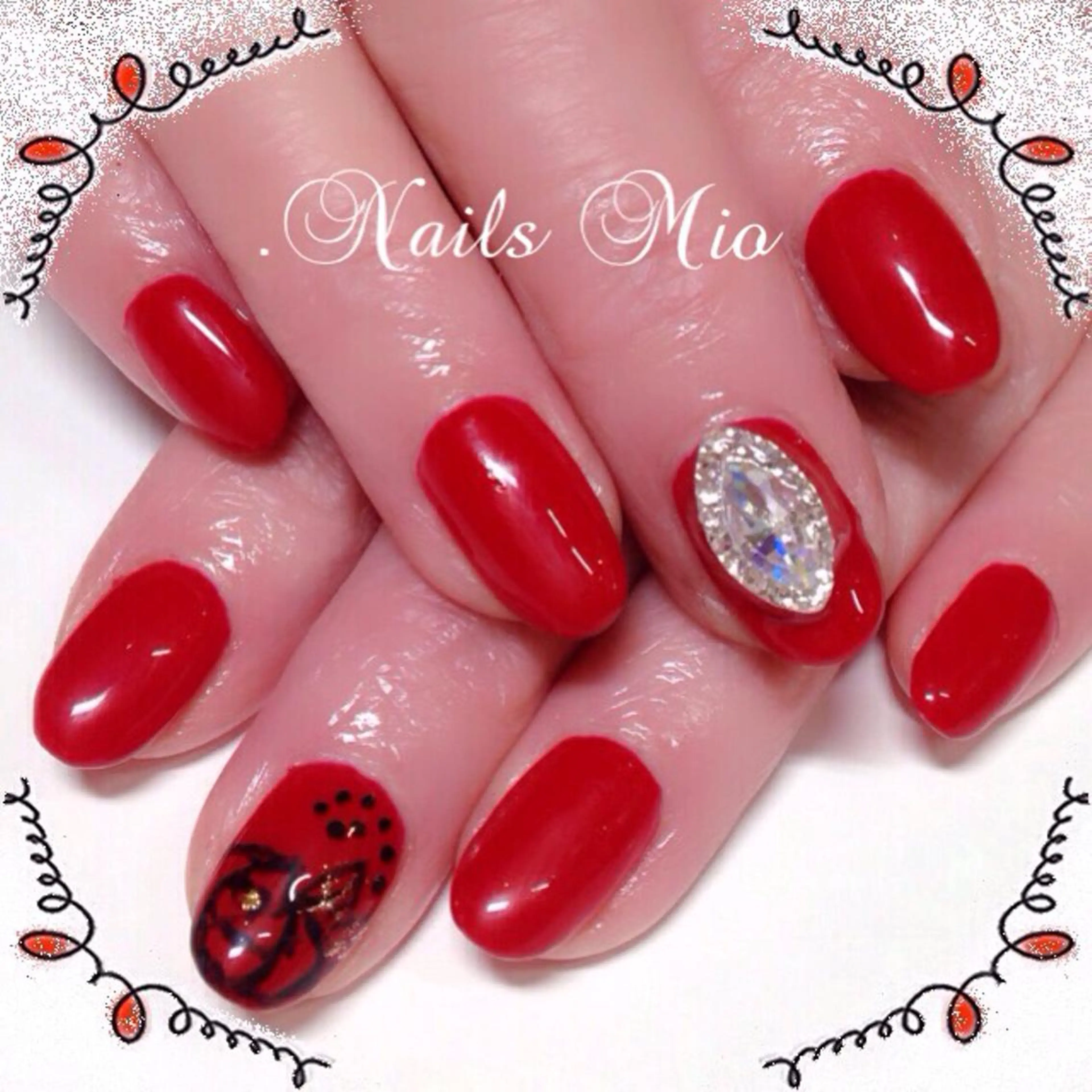 ネイル 冬ネイル クリスマス .Nails Mio 赤羽西ネイルサロンのネイルデザイン