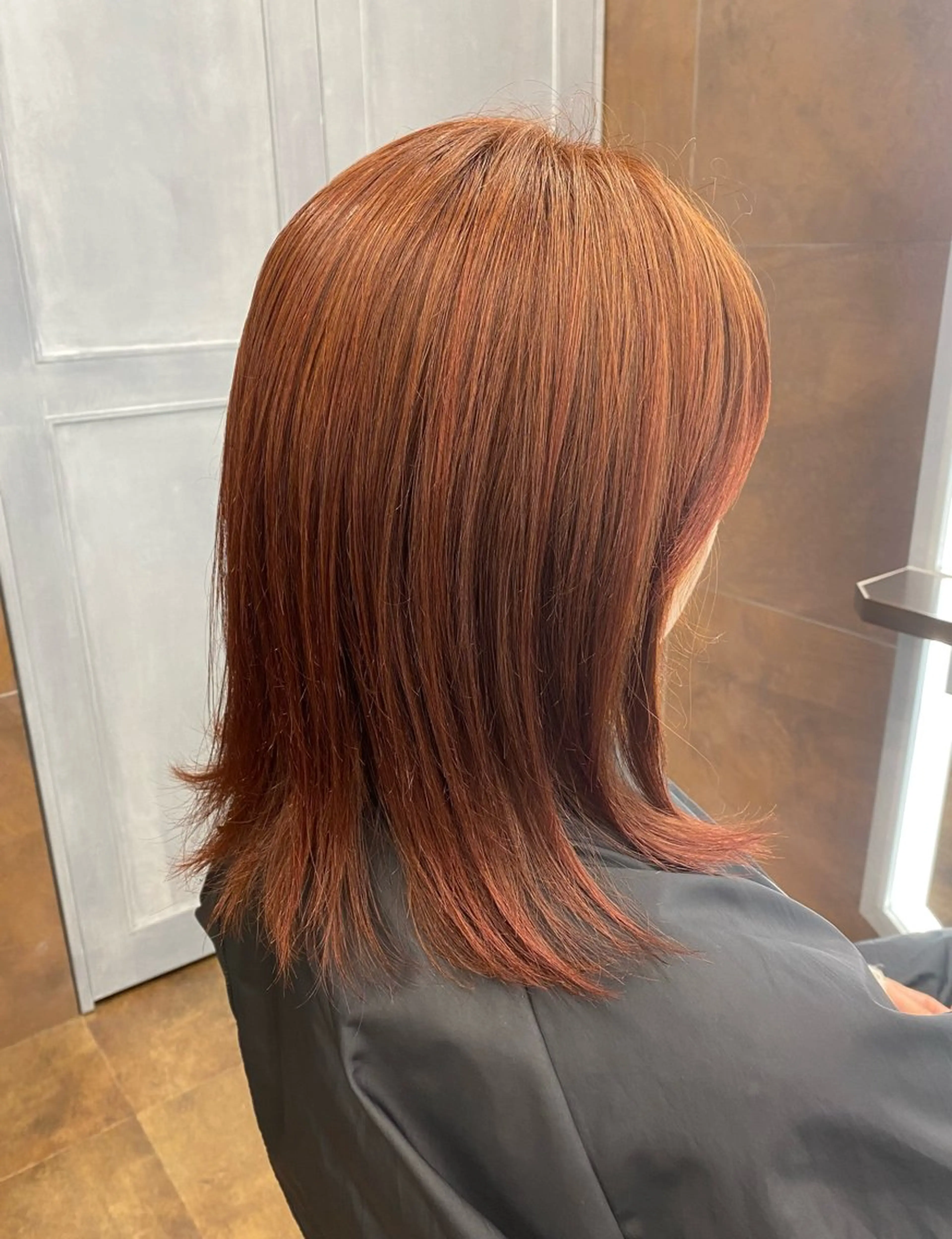 カラー ベージュカラー オレンジ オレンジベージュ shalu 平塚店所属・古川 みえこのヘアスタイル